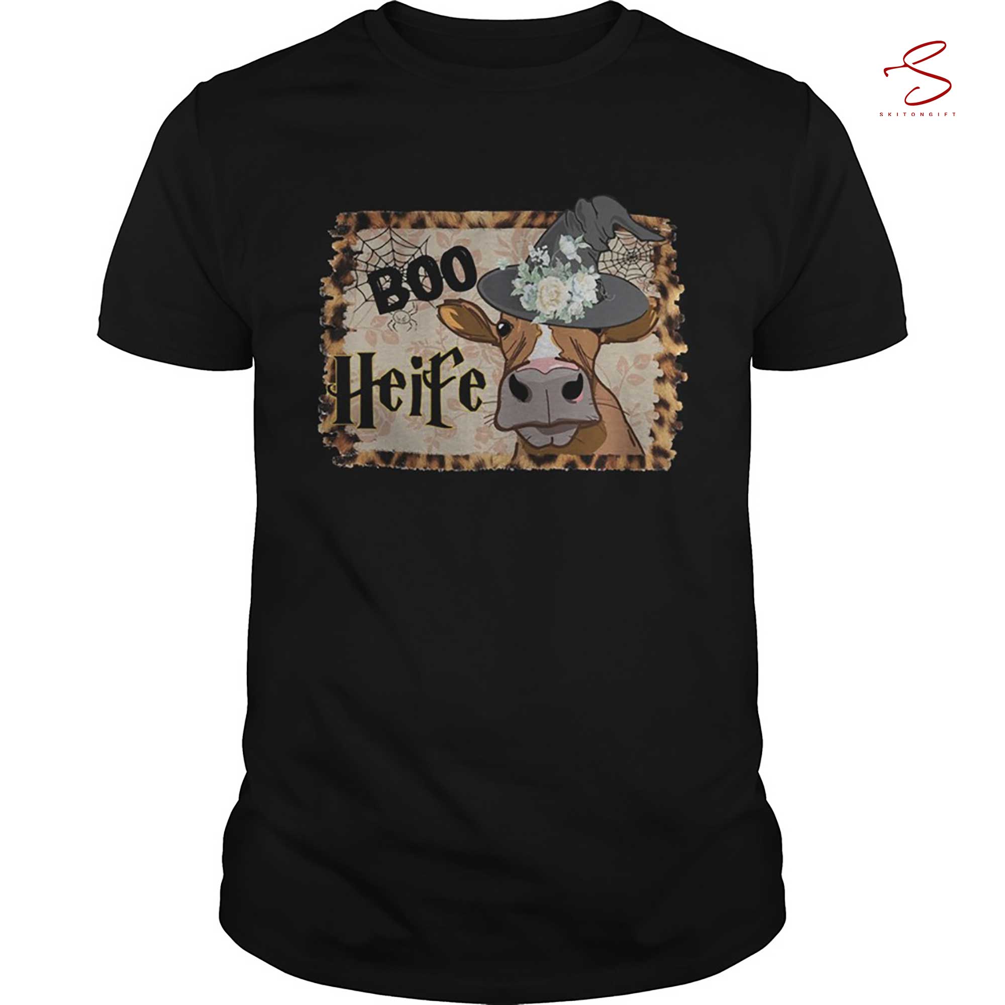 Skitongift Halloween Boo Heifer Lover T Shirt