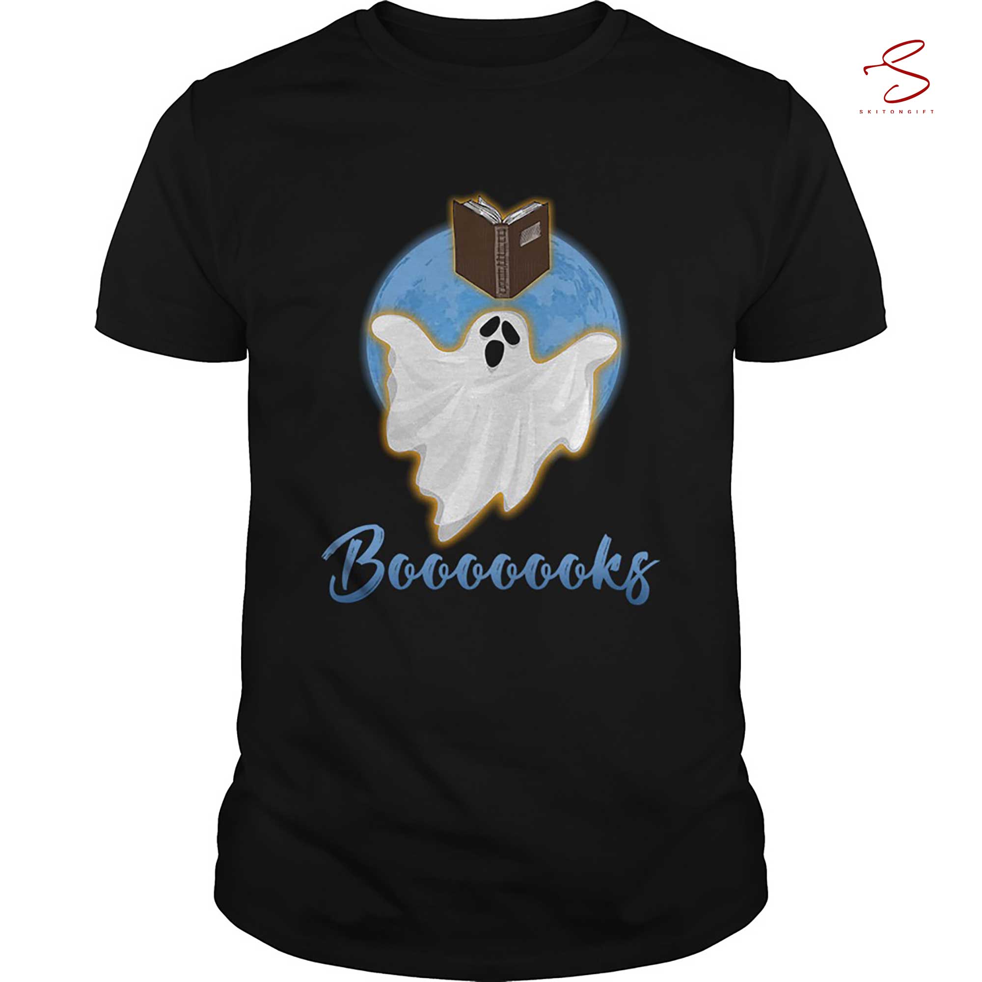 Skitongift Halloween Boooks Book Lover T Shirt