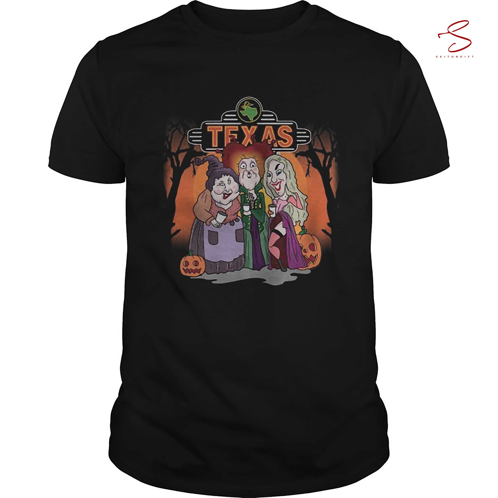 Skitongift Halloween Hocus Pocus Texas T Shirt