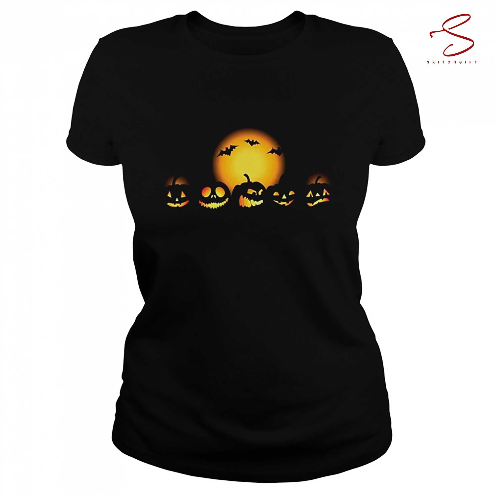 Skitongift Halloween Pumpkin Trick Or Treat T Shirt