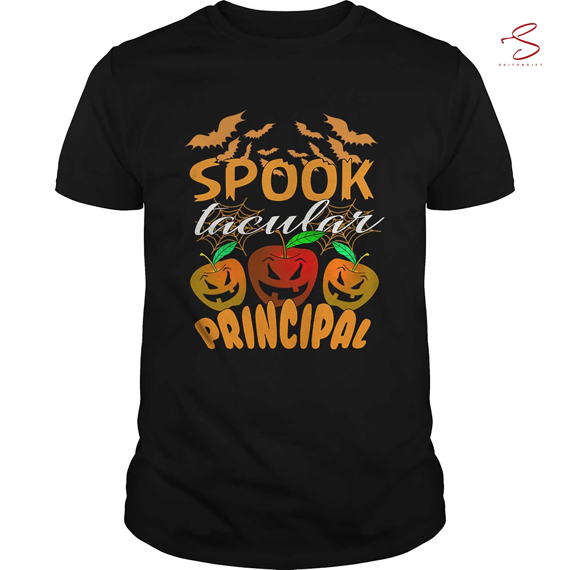 Skitongift Halloween Spook Tacular Principal Teacher T Shirt