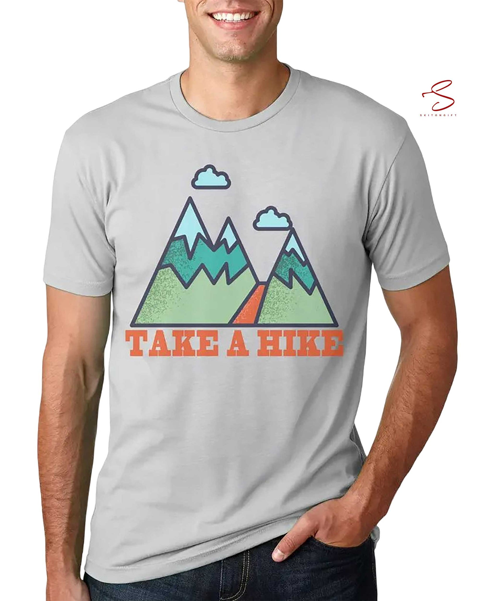 Skitongift Hiking Shirts Hiking Tshirt Camping Shirt Graphic Tee Mens