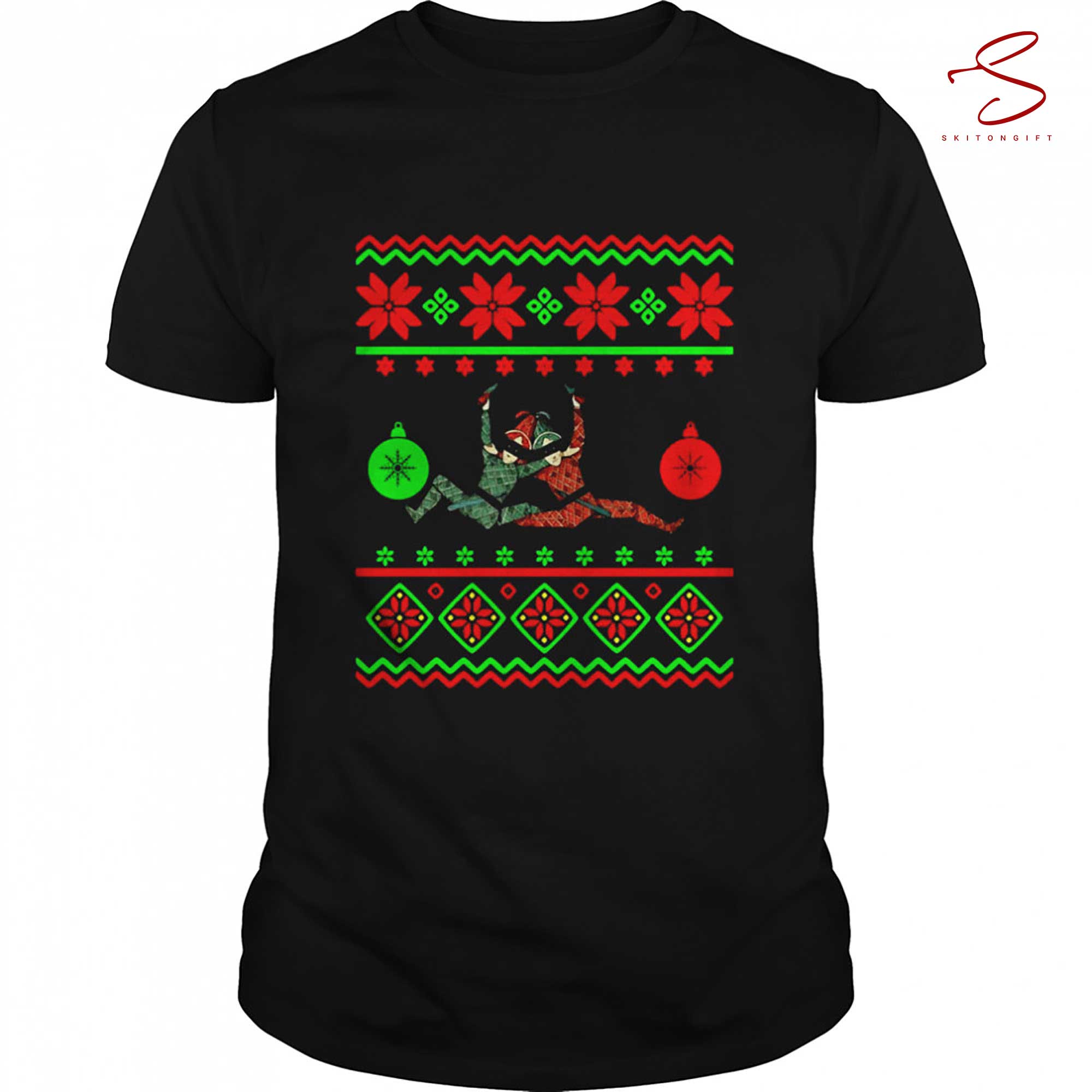Skitongift Hilarious Holiday Ugly Christmas T Shirt