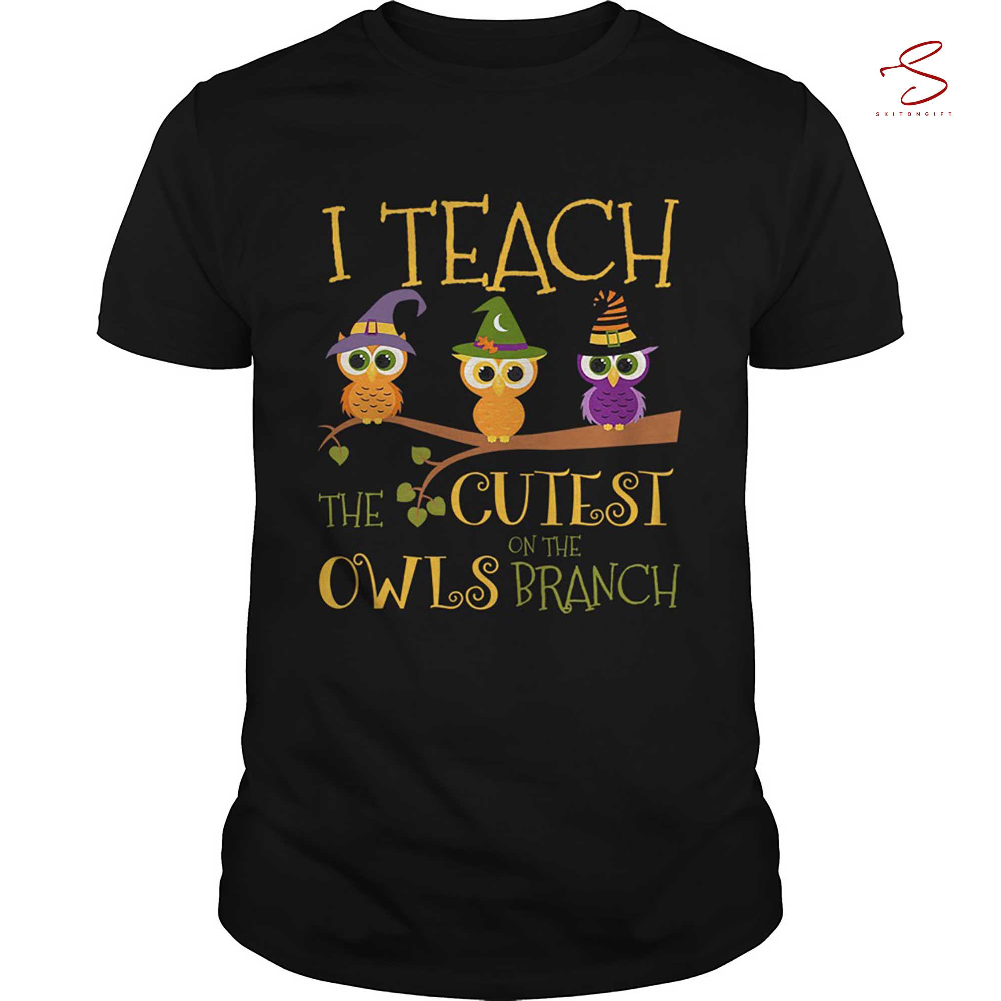 Skitongift Hot Halloween I Teach The Cutest On The Owls Branch Teacher T Shirt