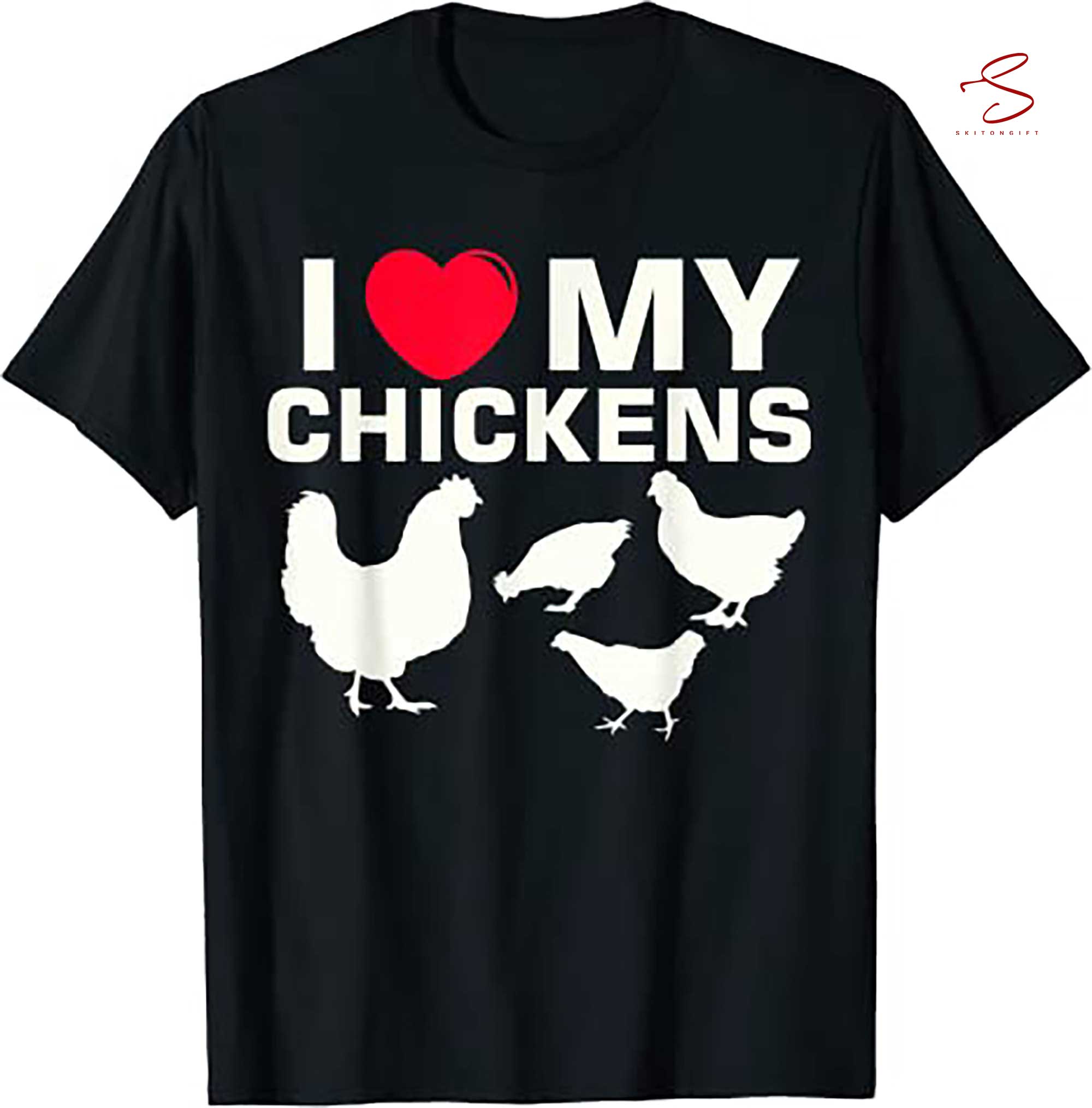 Skitongift I Love My Chickens T Shirt Chicken T Shirt