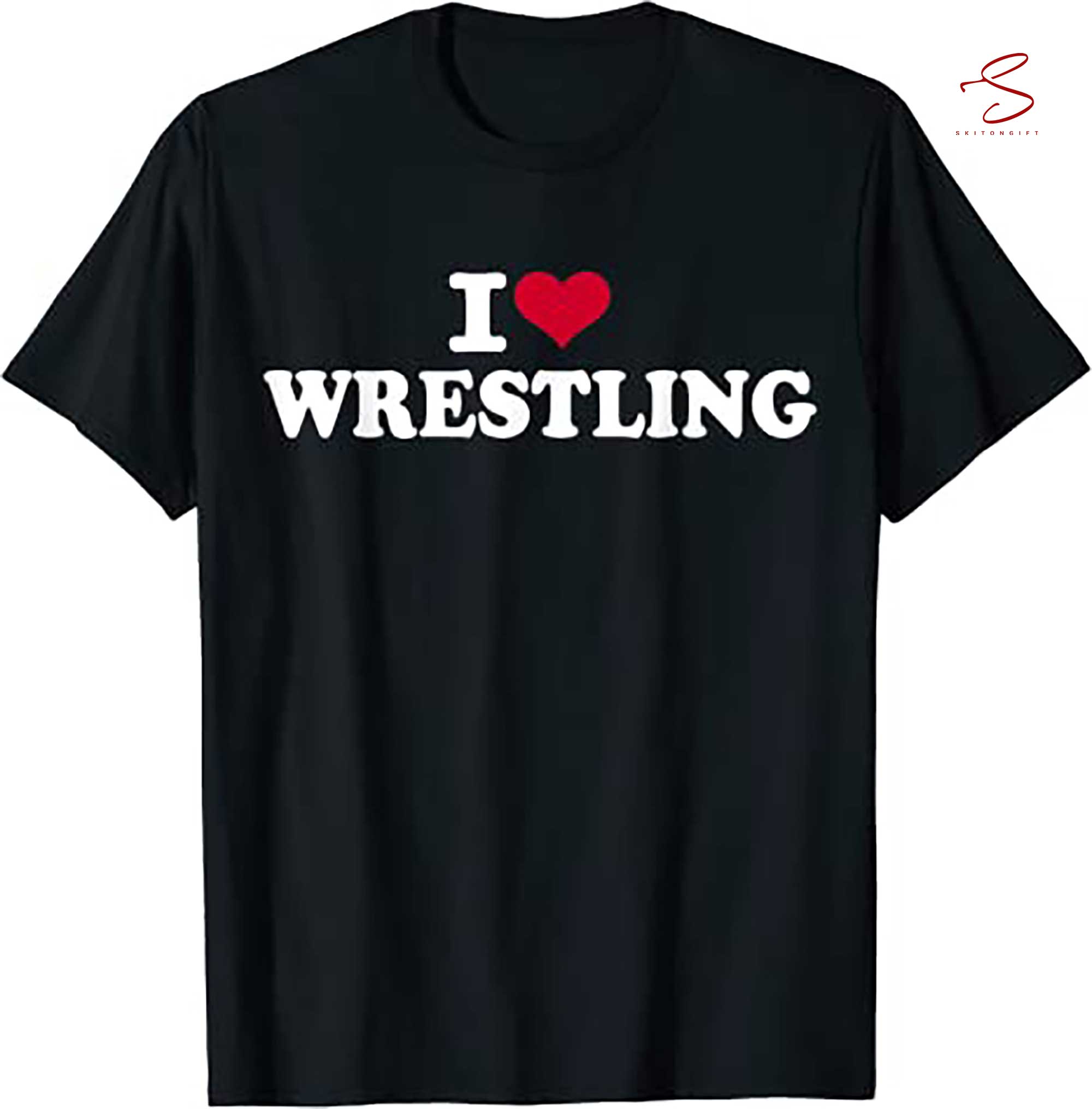 Skitongift I Love Wrestling T Shirt tops  shirts for women womens shirts under armour shirts for men