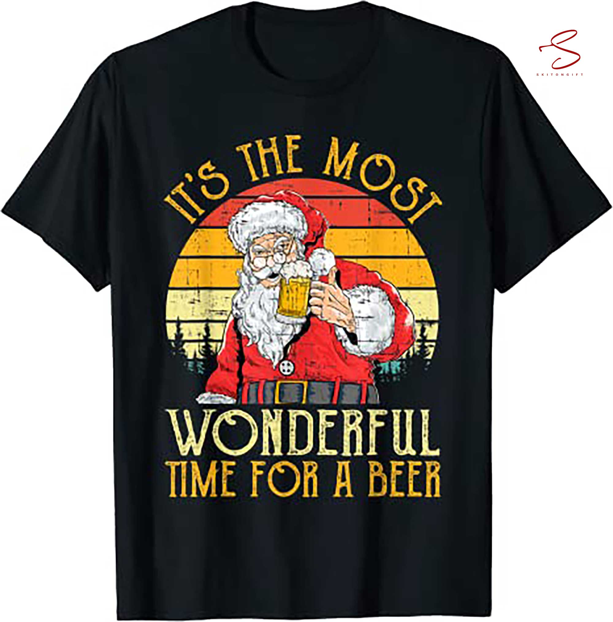 Skitongift Its The Most Wonderful Time Christmas Men Xmas T Shirt
