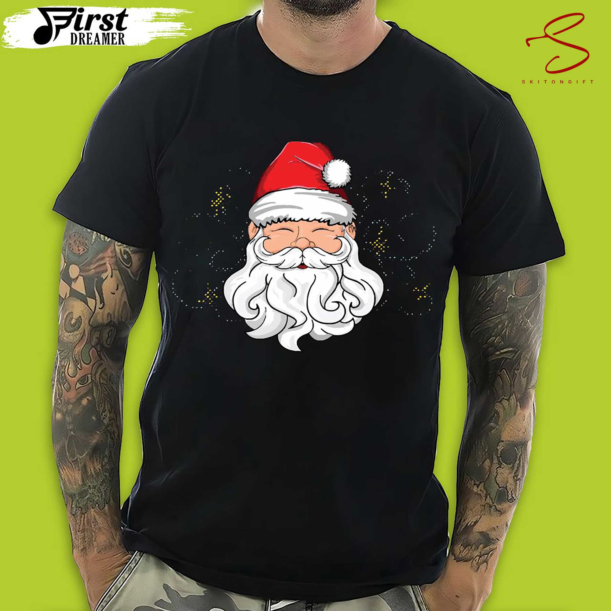 Skitongift Jolly Santa Merry Christmas T Shirt Magic Xmas Family Cute Family Christmas T Shirt