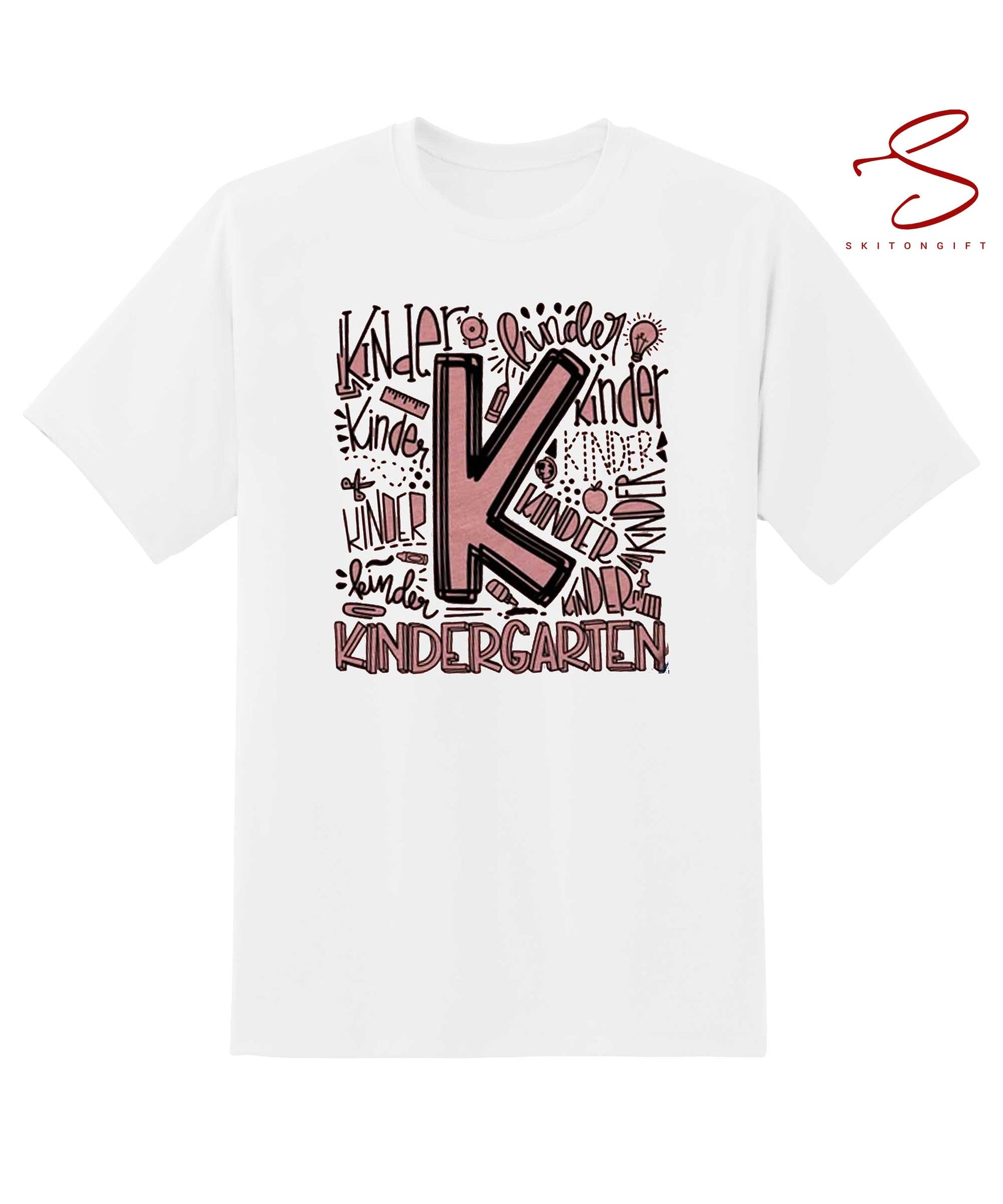 Skitongift Kindergarten Shirt Kinder Tshirts Kinder Teacher Gift Typography Tees Kindergarten Gift Kindergarten Outfit Long Sleeve Tee Hoody Hoodie
