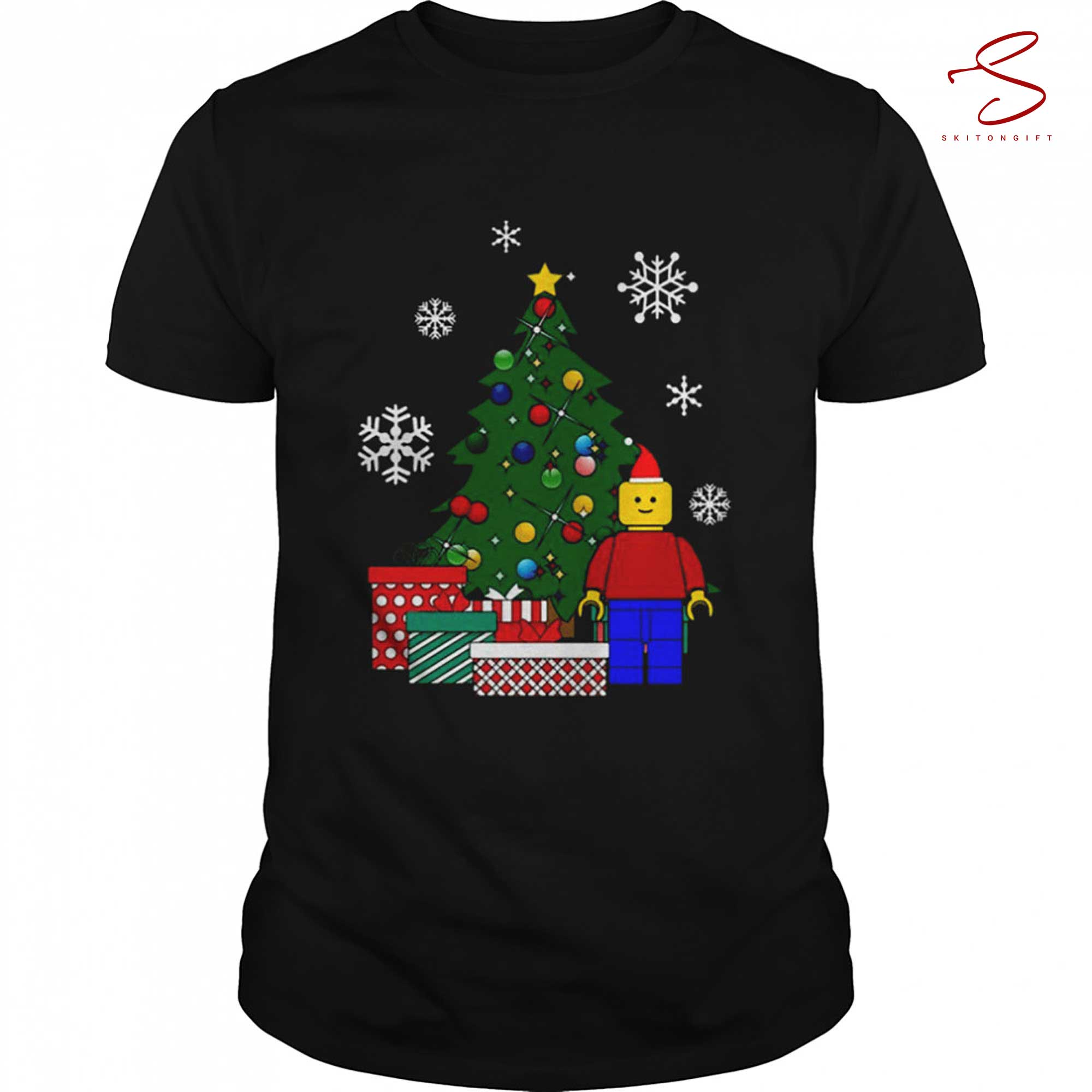 Skitongift Man Around The Christmas Tree Baseball Shirt