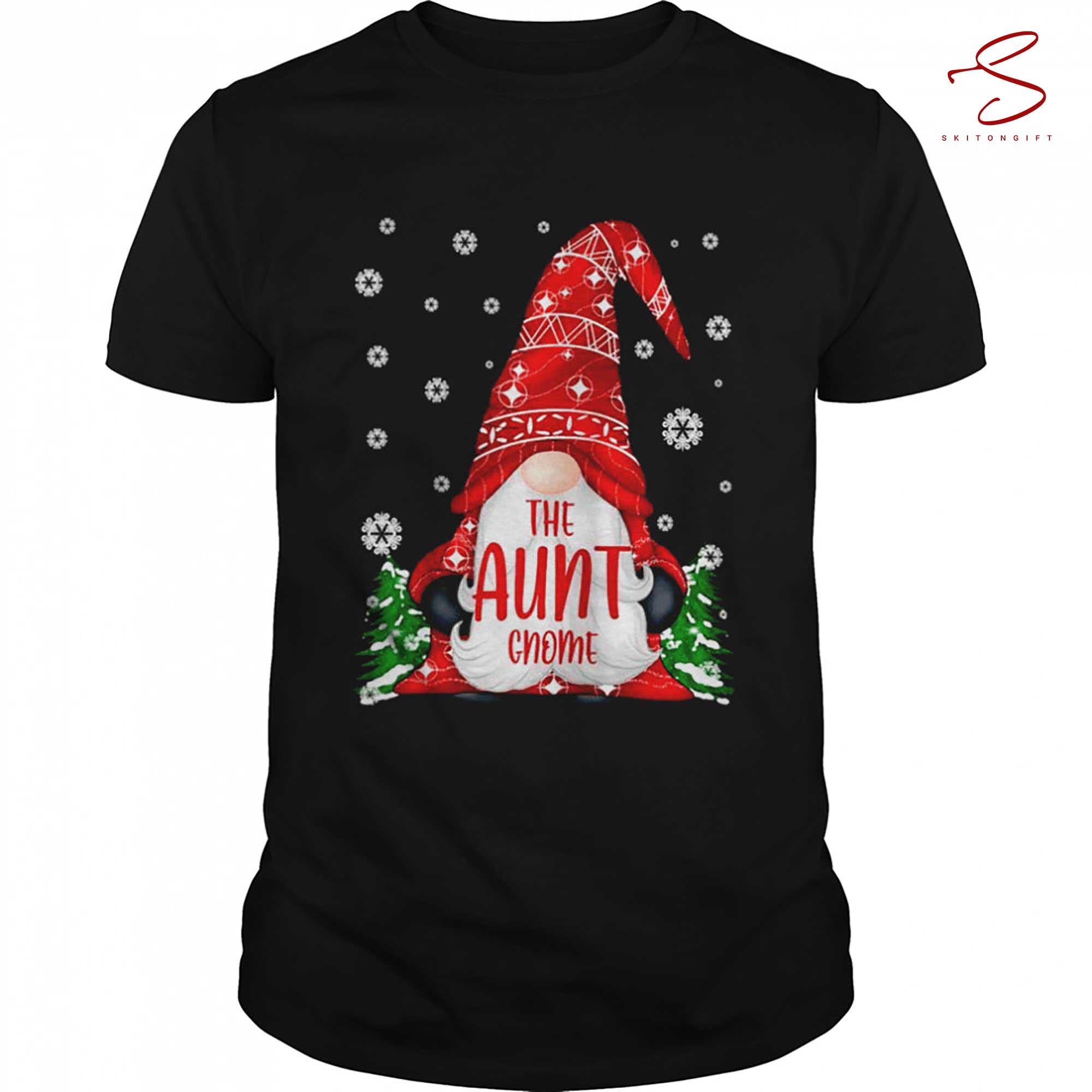 Skitongift Matching Family The Aunt Gnome Christmas Shirt