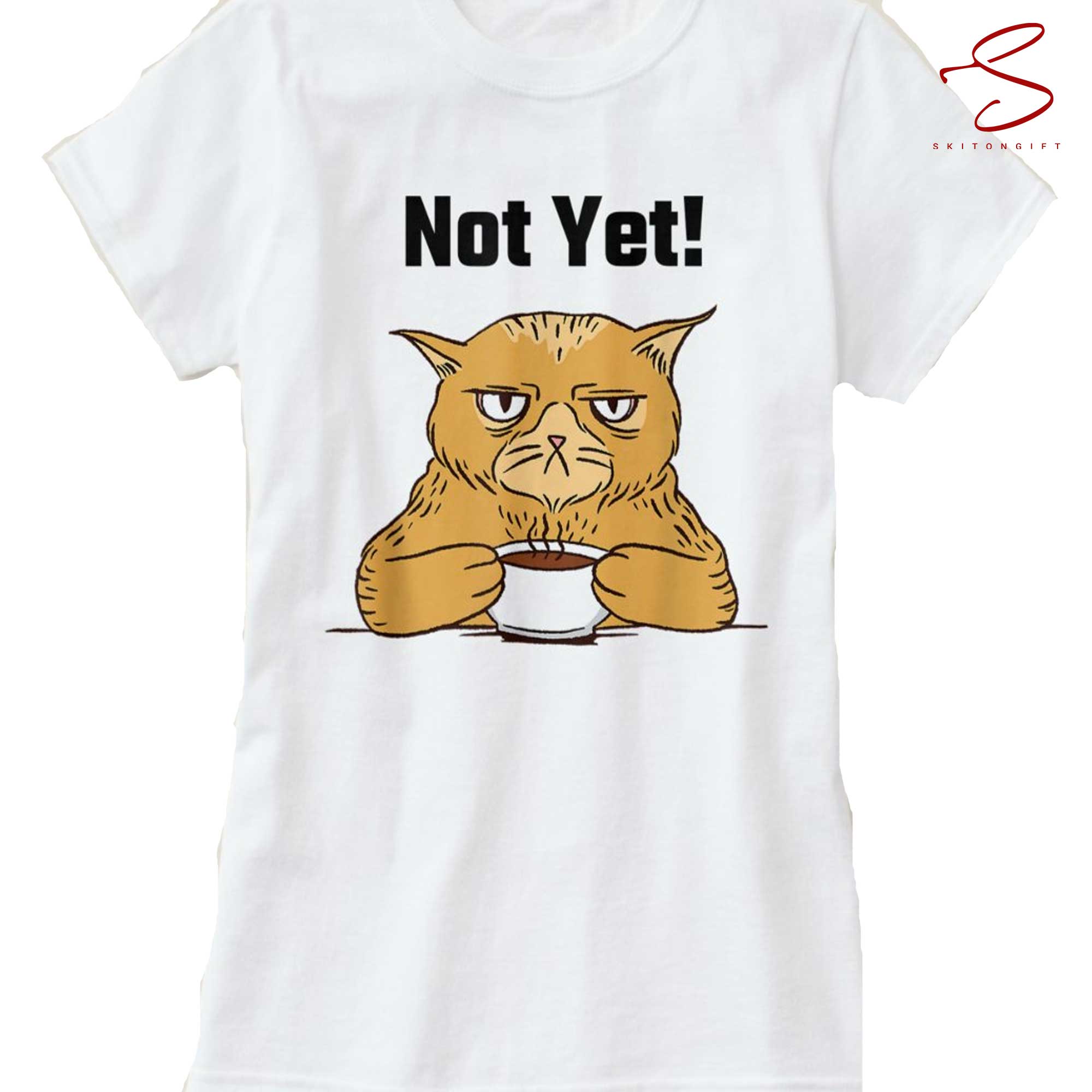 Skitongift Men Women Funny Morning Coffee Tshirt T Shirt Funny Shirts Long Sleeve Tee Hoody Hoodie Heavyweight Pullover Hoodies Sweater