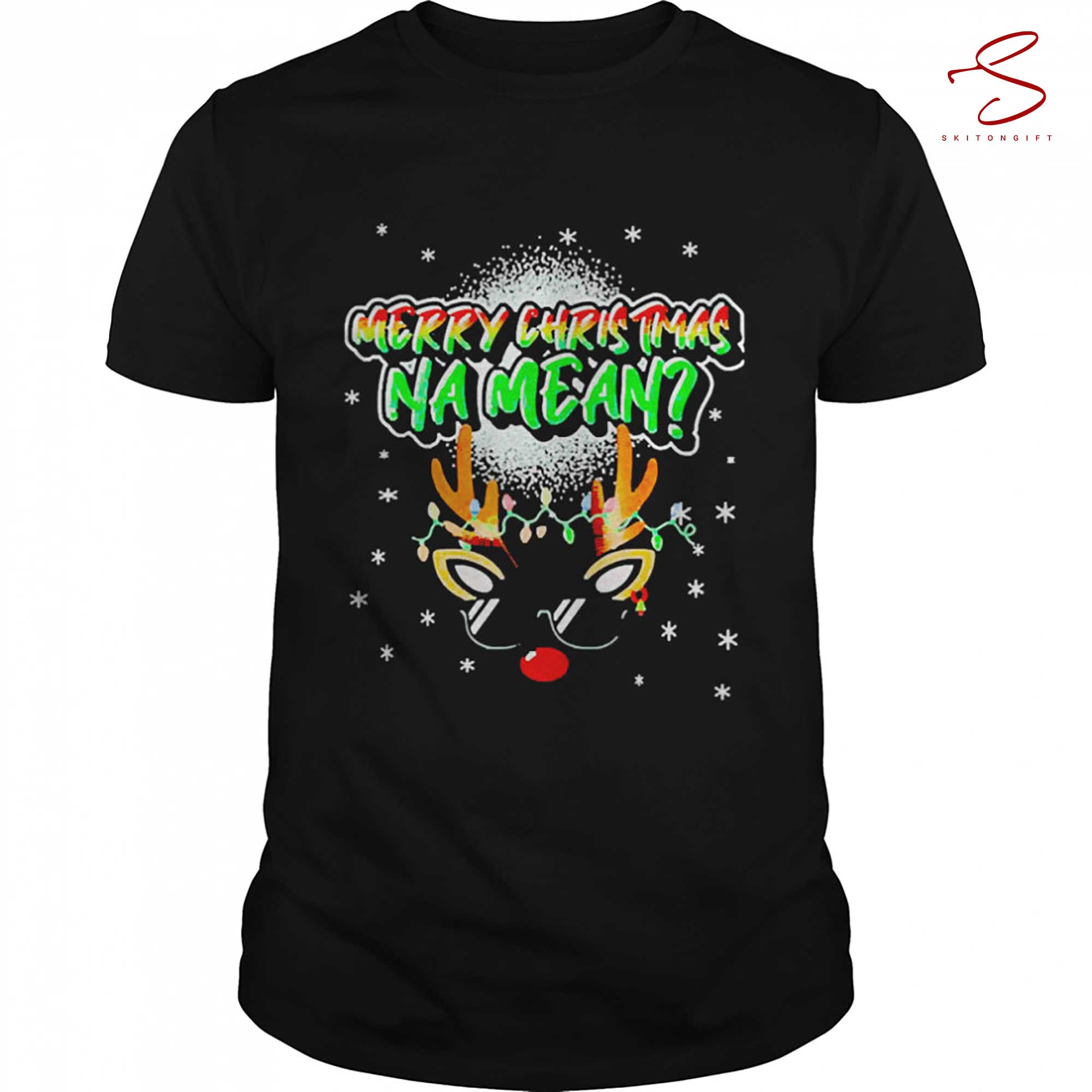 Skitongift Merry Christmas Na Mean T Shirt