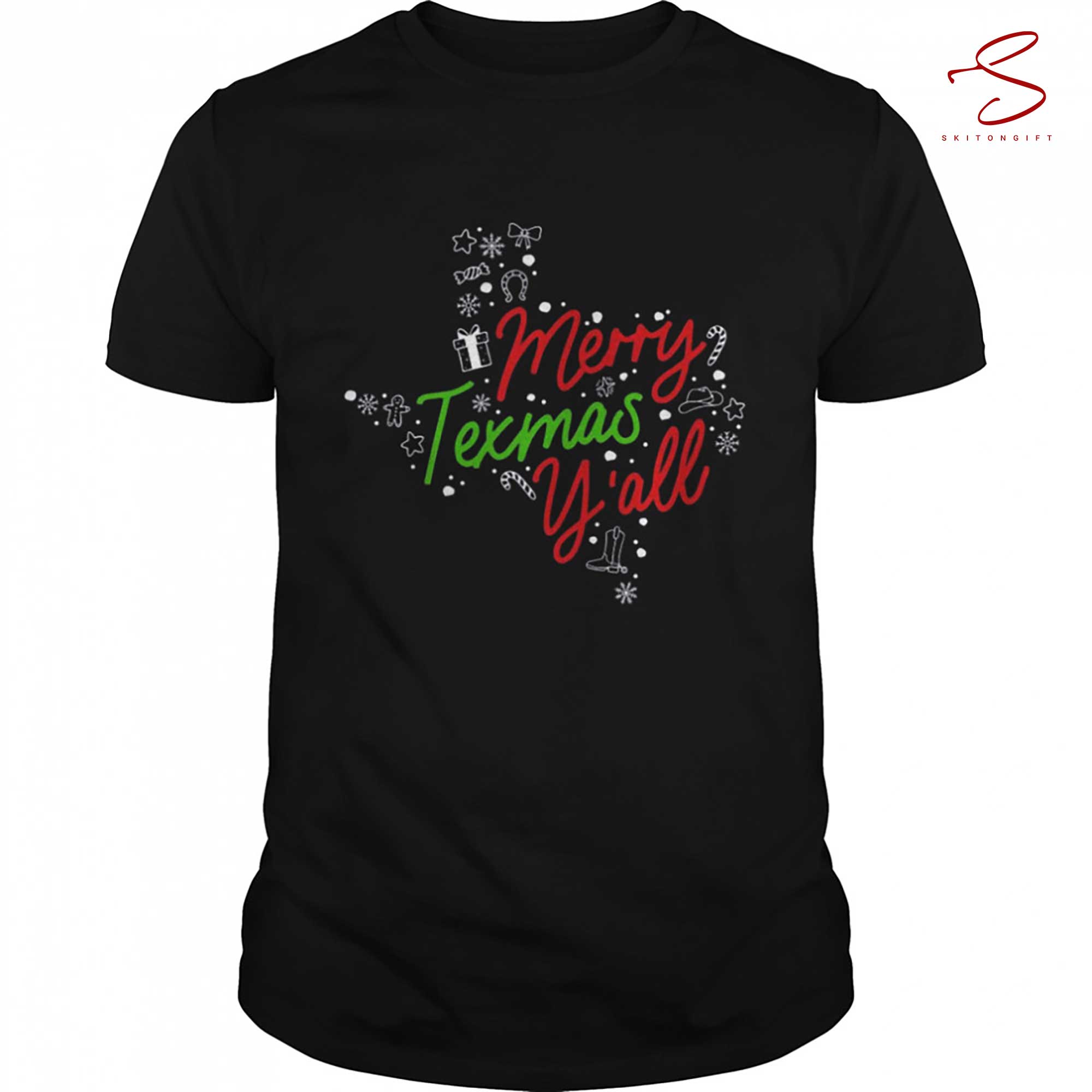 Skitongift Merry Texmas Y All T Shirt