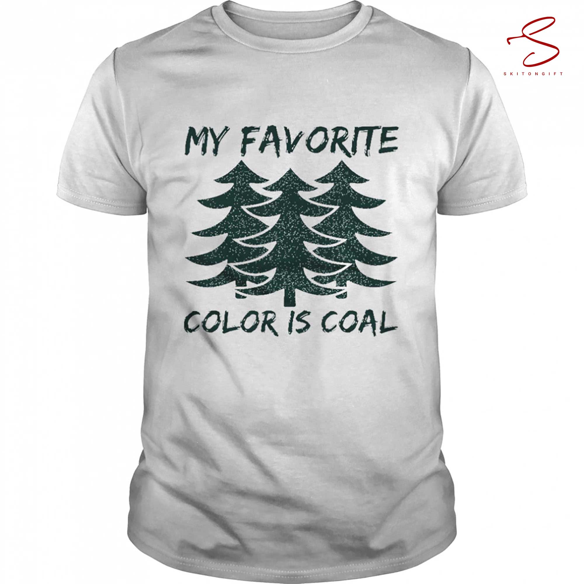 Skitongift My Favorite Color Christmas T Shirt