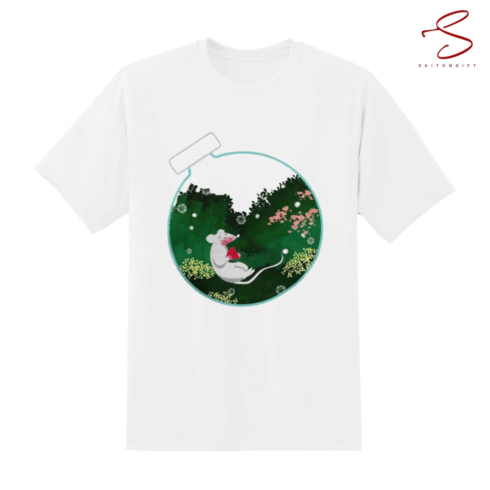 Skitongift Nice Happy Rat In A Bottle Shirt Funny Shirts Long Sleeve Tee Hoody Hoodie heavyweight pullover hoodies Sweater