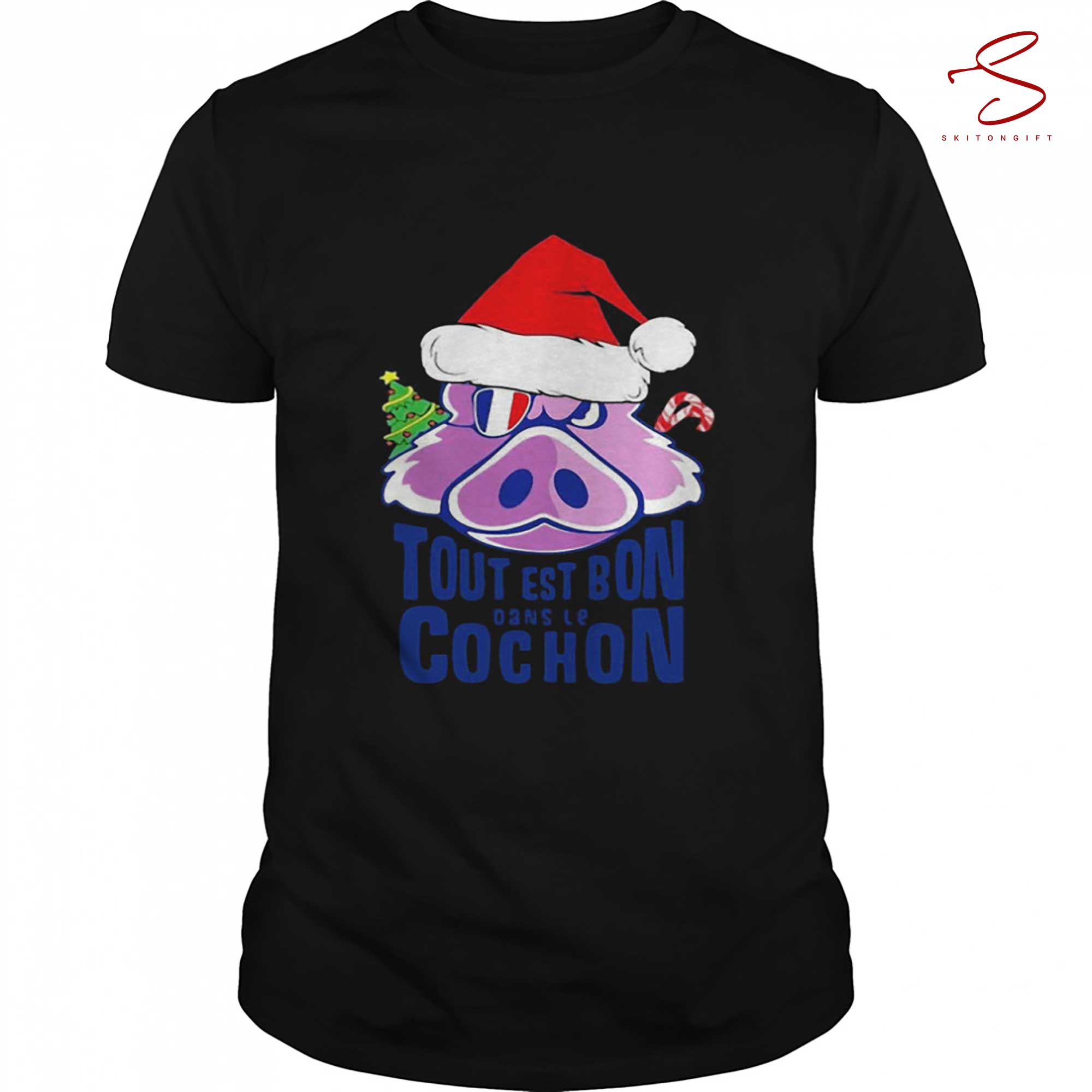 Skitongift Noel Tout Est Bon Dan Le Cochon Christmas Sweater Shirt