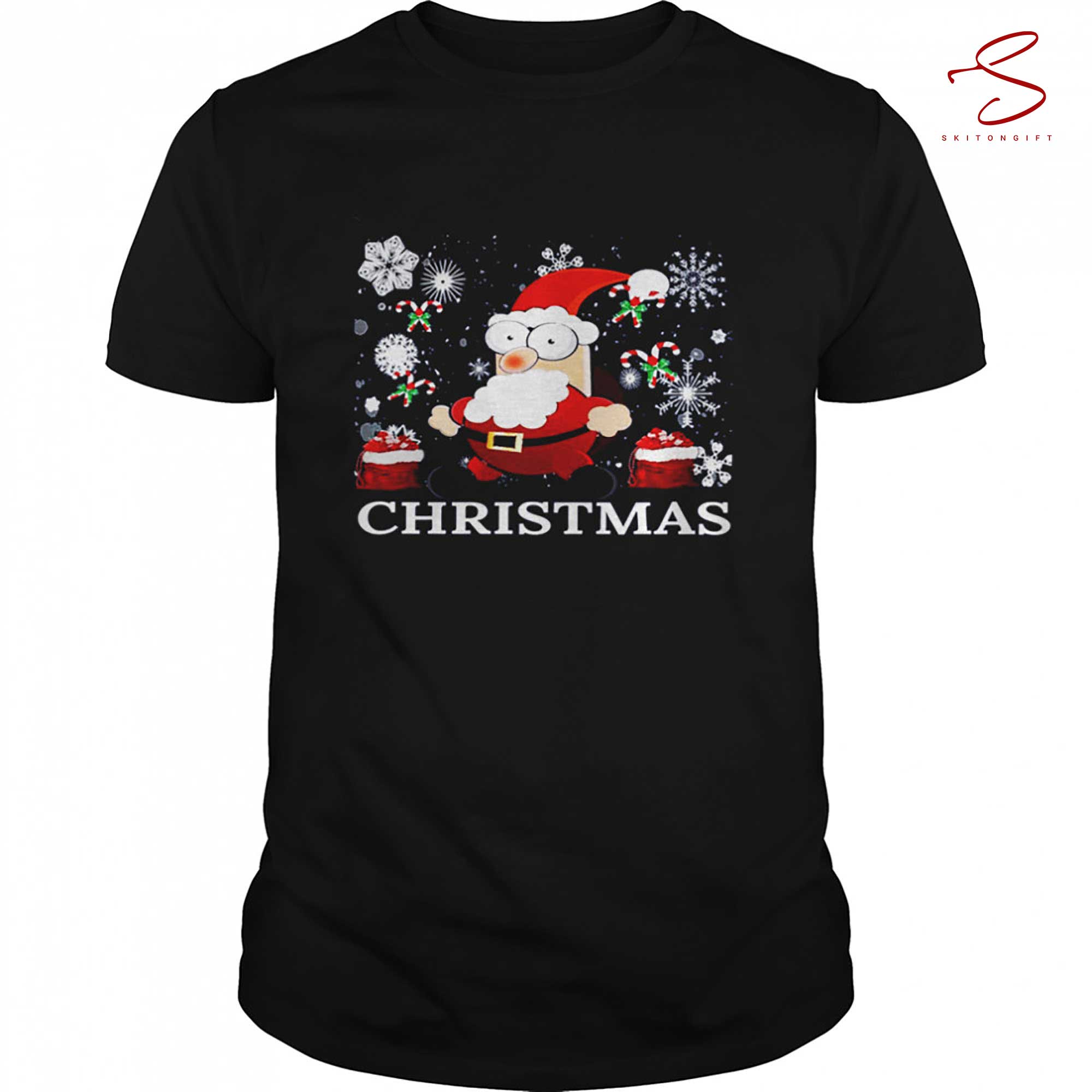 Skitongift Pajamas Family Xmas Santa Merry Christmas Shirt