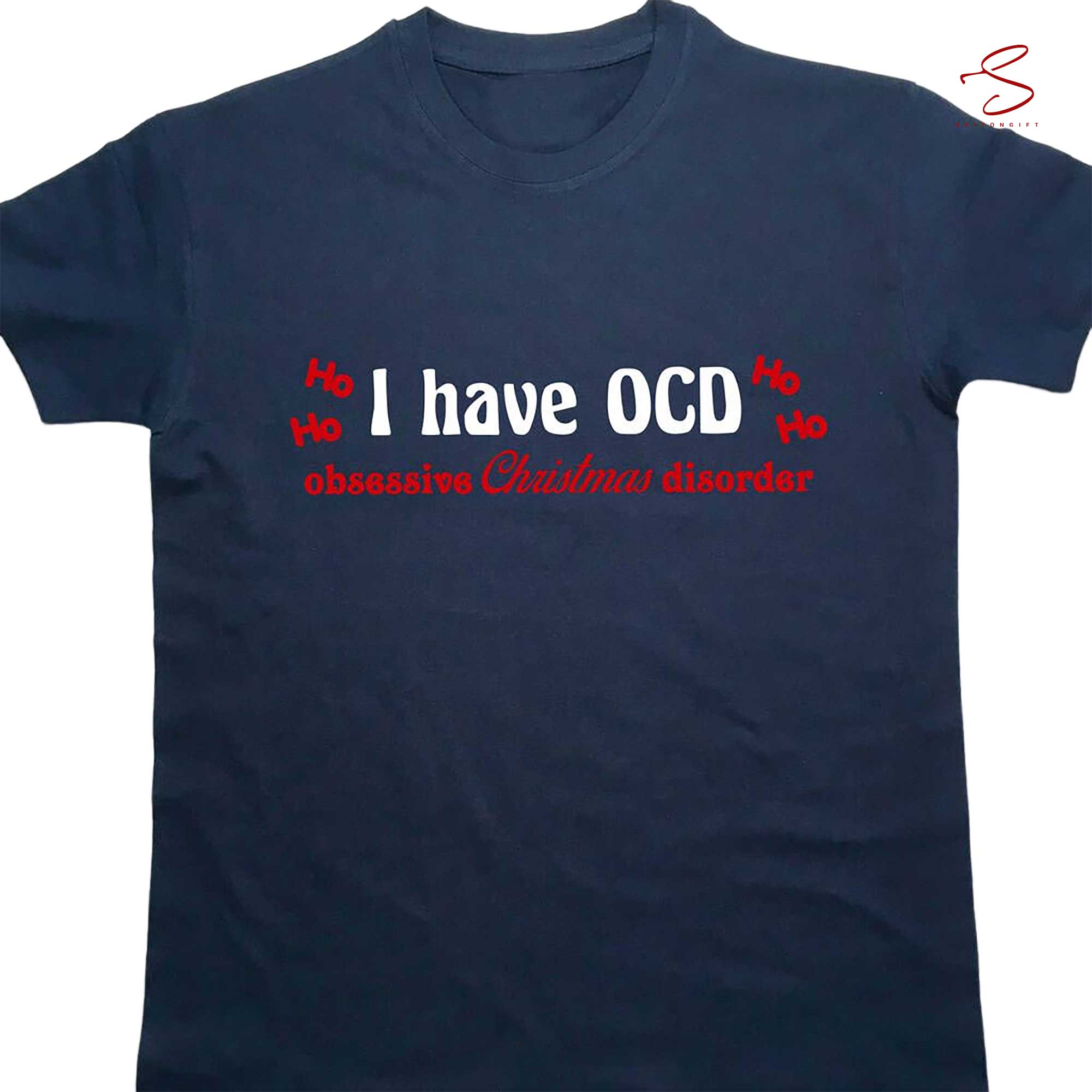 Skitongift Personalised Adults O C D Christmas T Shirt Funny Shirts Long Sleeve Tee Hoody Hoodie