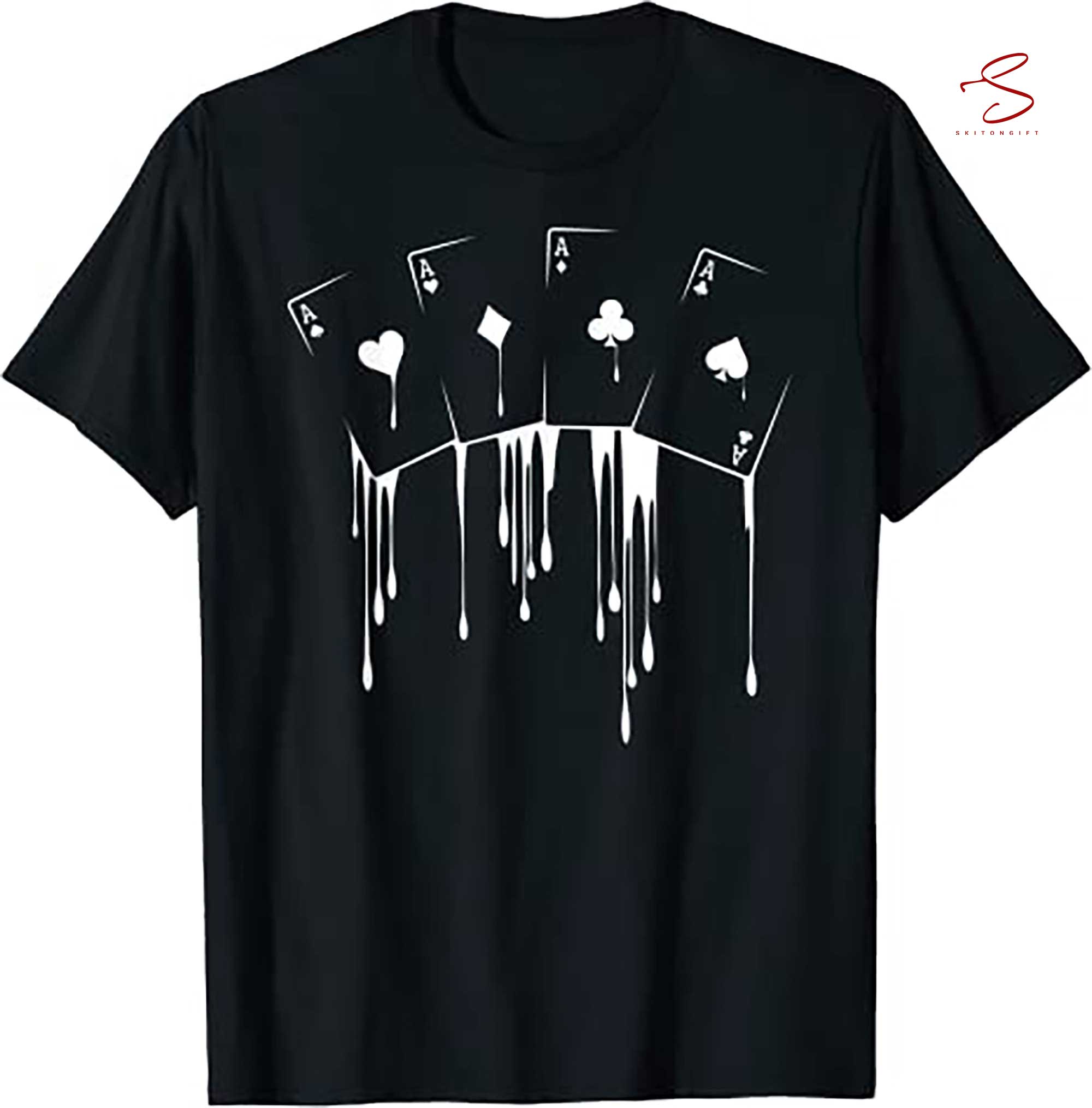Skitongift Poker Player Texas HoldEm Night Tournament Poker T Shirt