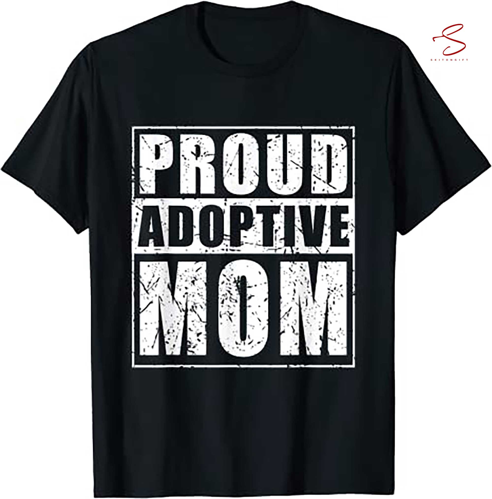 Skitongift Proud Adoptive Mom Adoption   Proud Mom Adoption T Shirt Funny Shirts Long Sleeve Tee Hoody Hoodie Heavyweight Pullover Hoodies Sweater