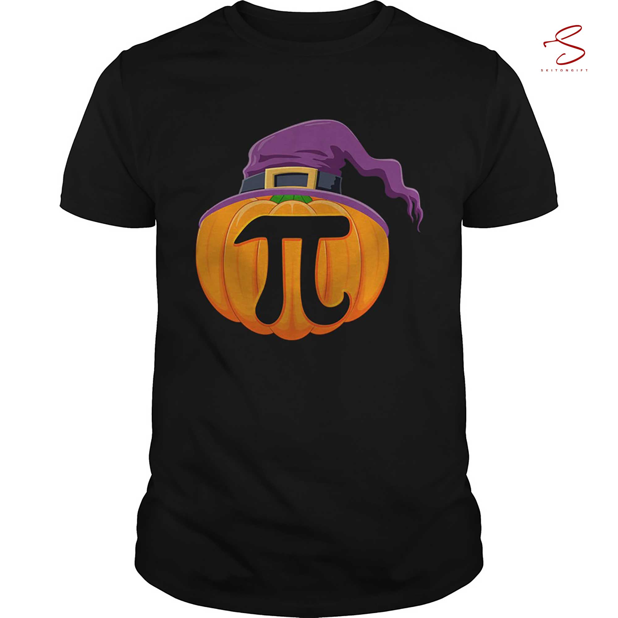 Skitongift Pumpkin Pi Halloween Math Teacher For Kids T Shirt