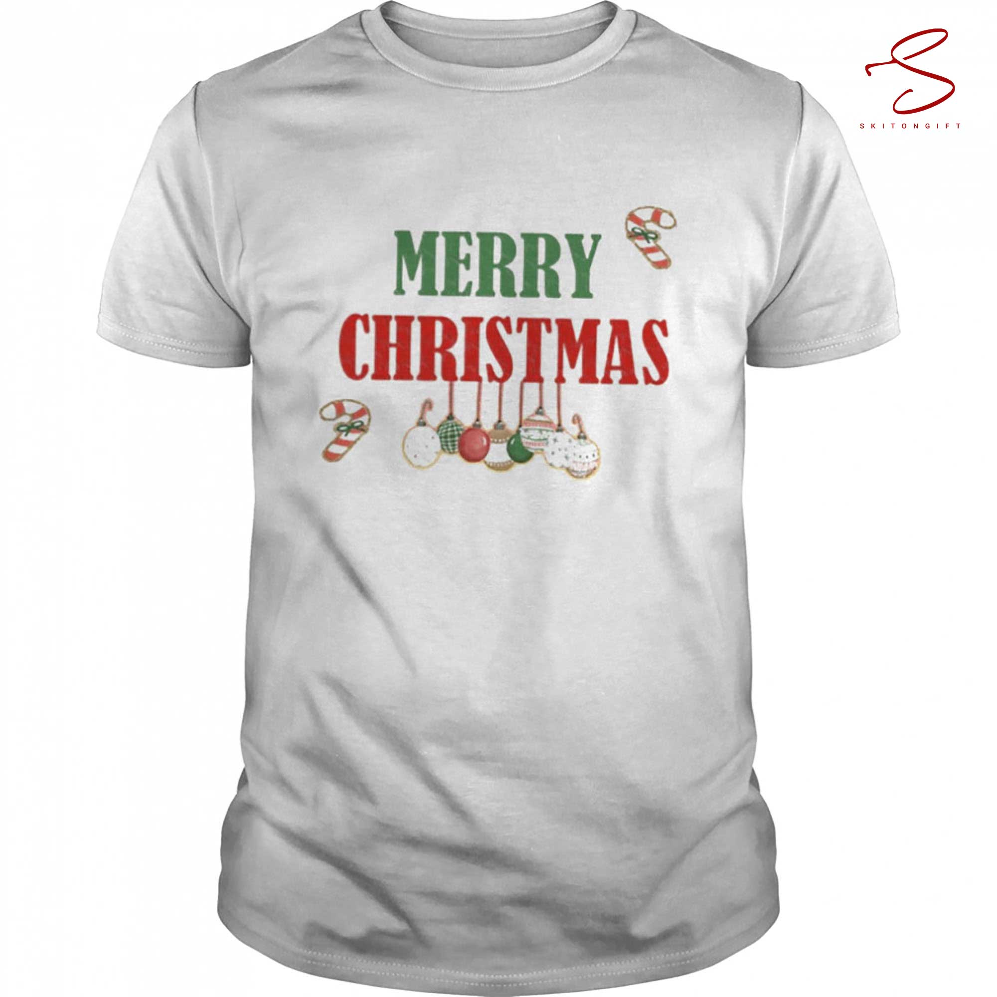 Skitongift Retro Vintage Merry Christmas Shirt