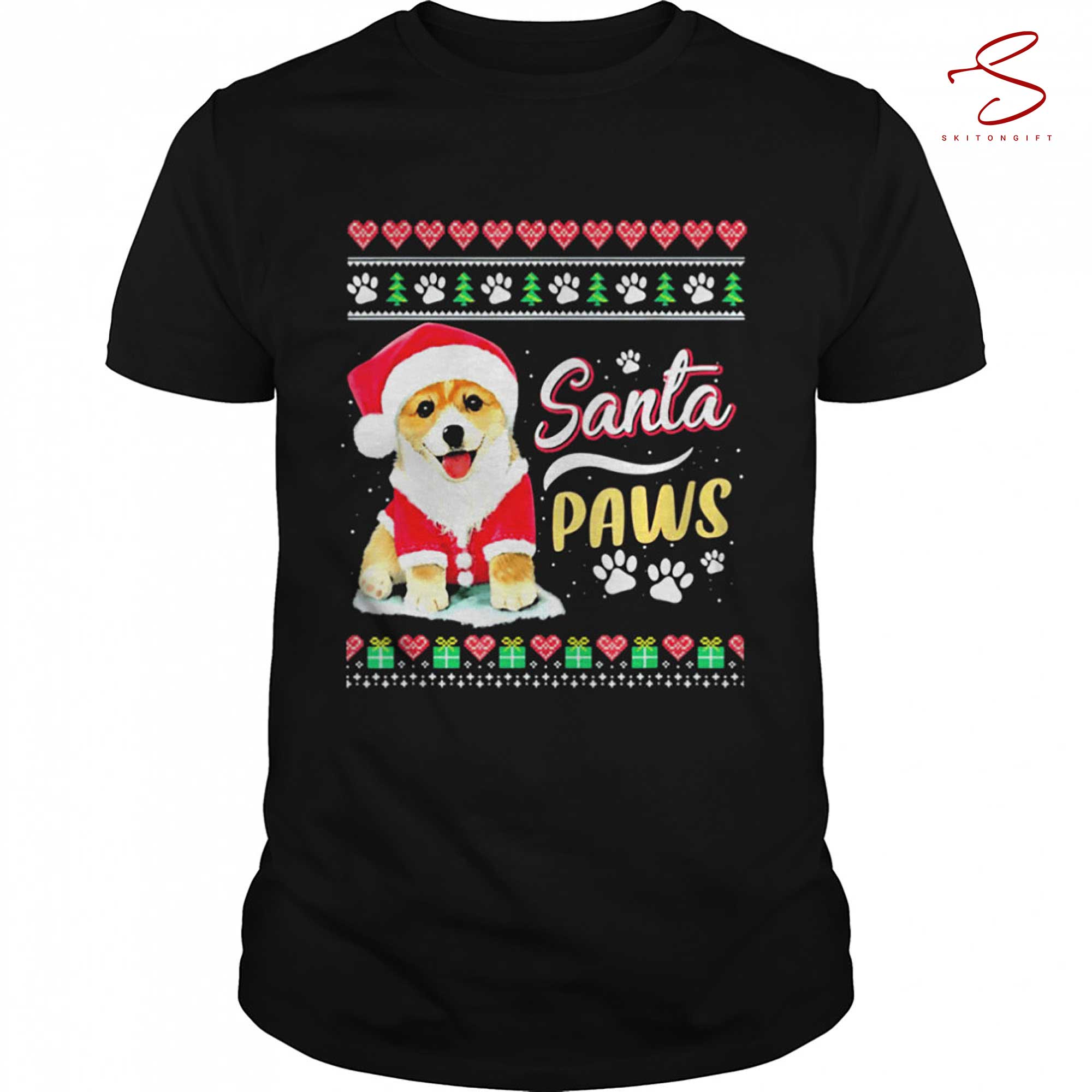 Skitongift Santa Cogi Santa Ugly Christmas Shirt