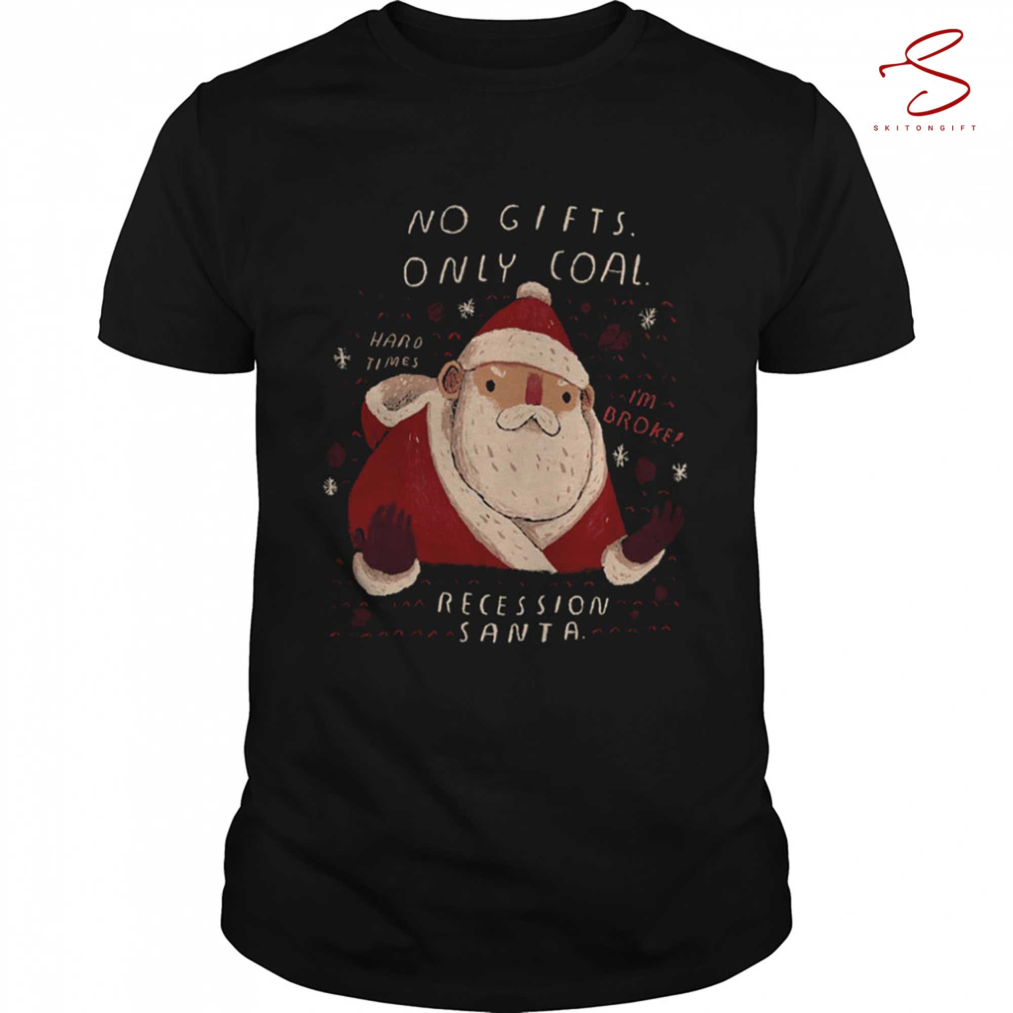 Skitongift Santa Funny Animated Santa Shirt