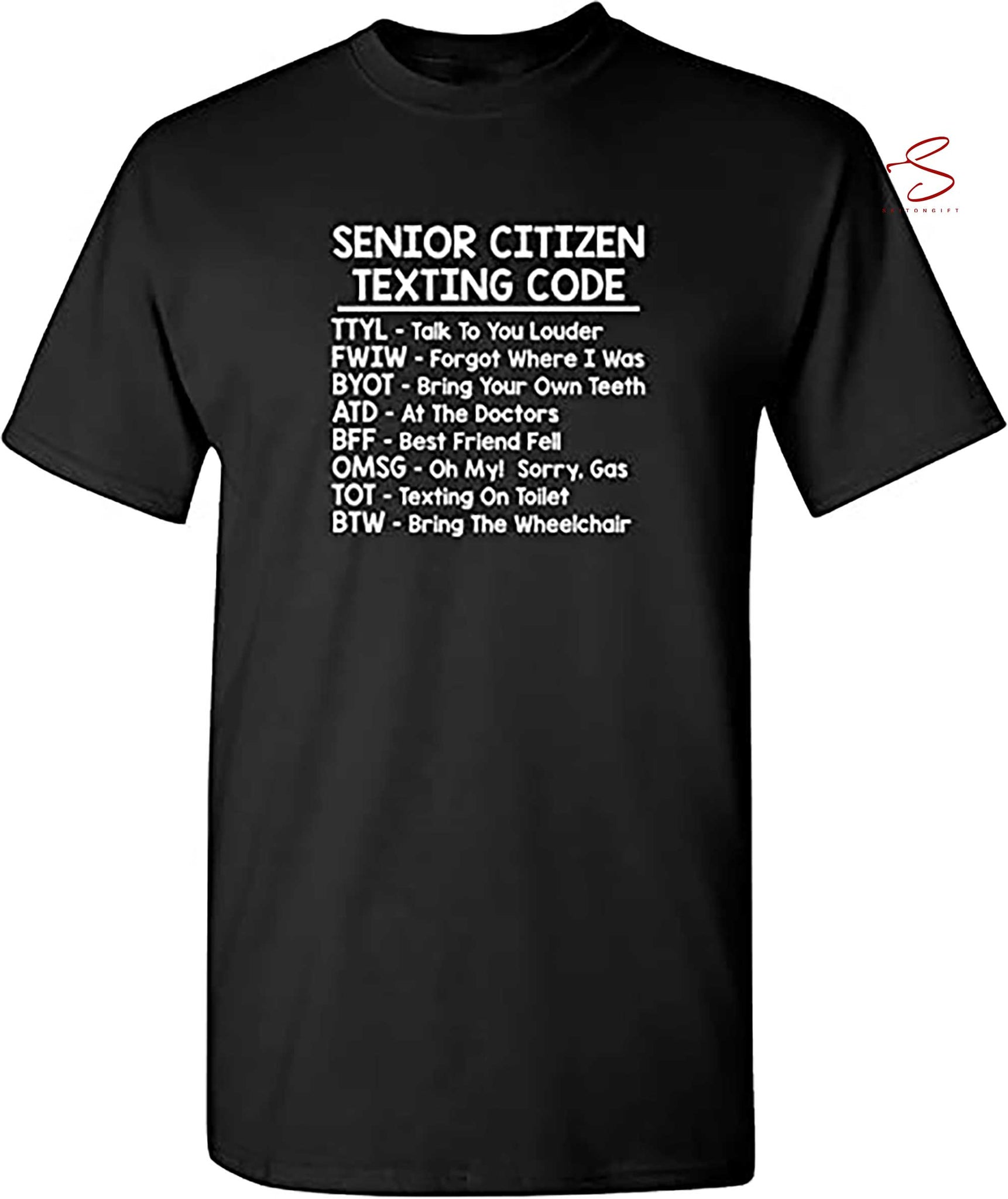 Skitongift Senior Texting Grandparent Graphic Novelty Sarcastic Funny T Shirt Funny Shirts Long Sleeve Tee Hoody Hoodie heavyweight pullover hoodies Sweater