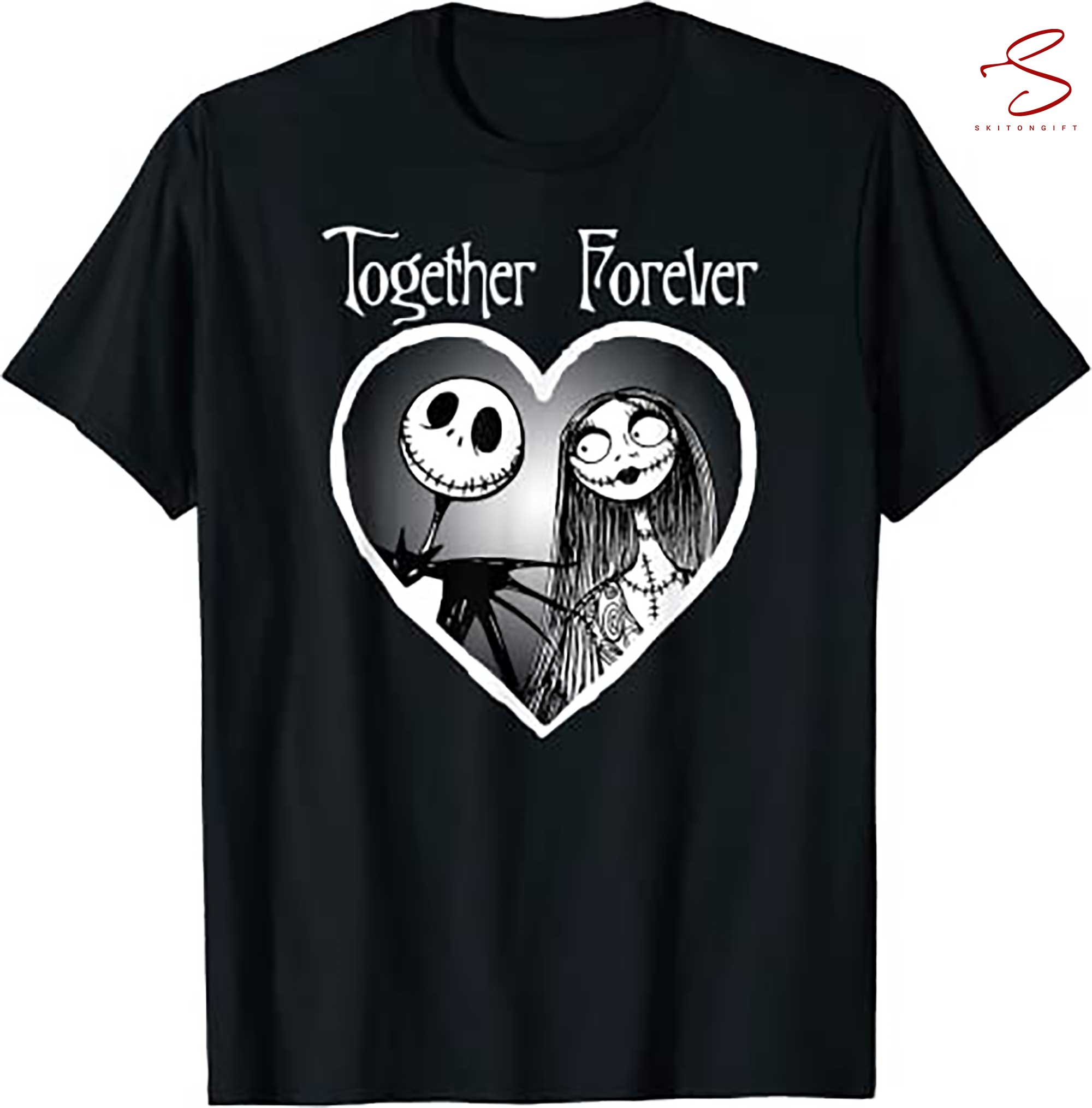 Skitongift Skellington Together Forever T Shirt
