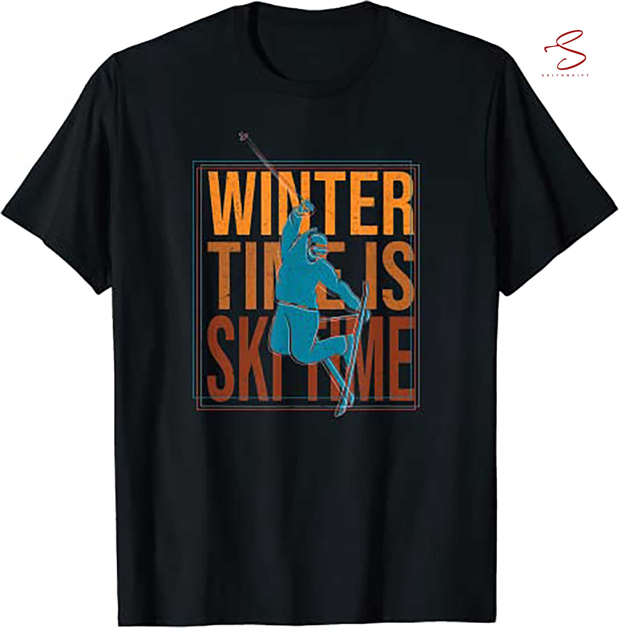 Skitongift Ski Skier Skiing T Shirt