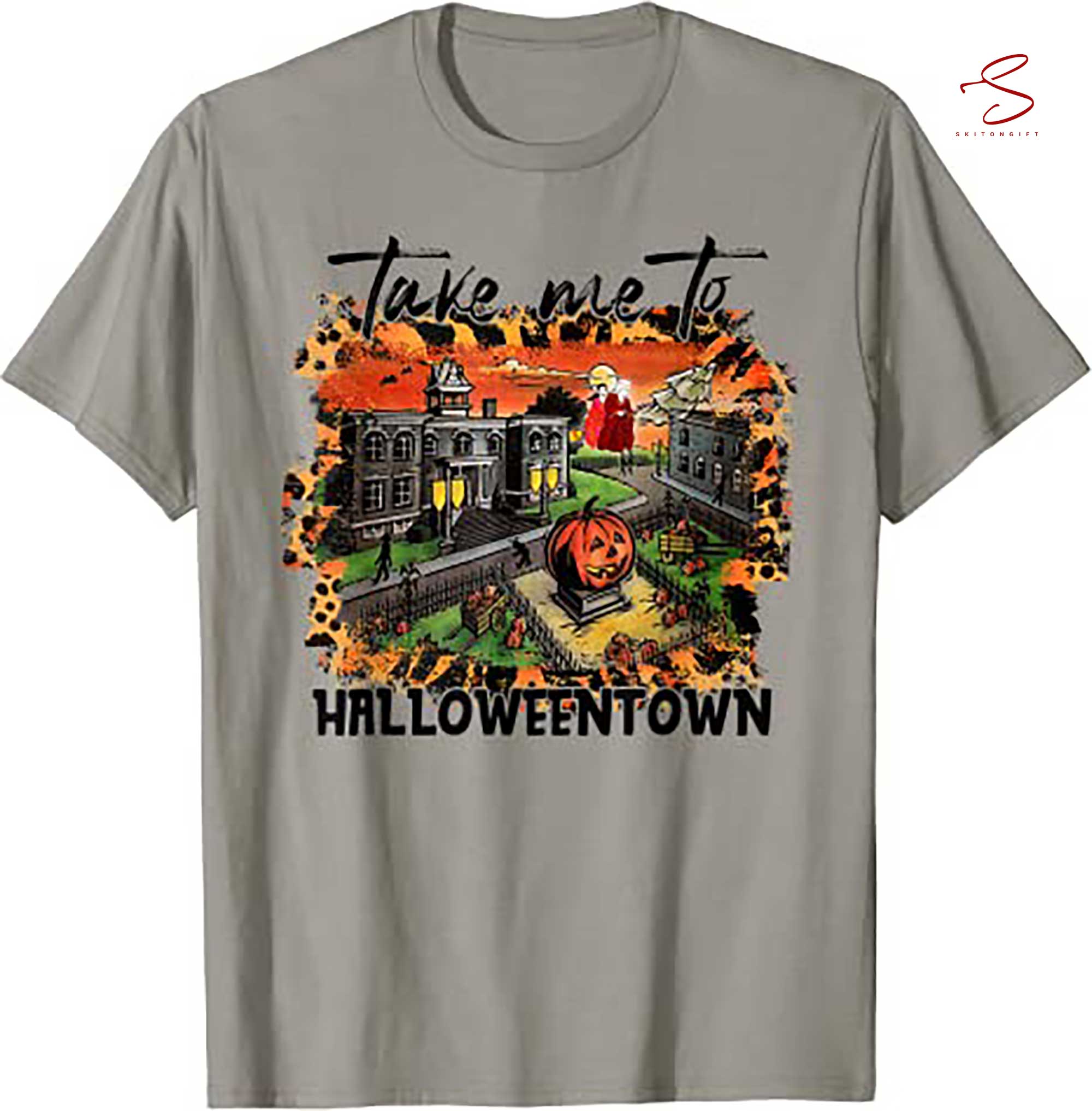 Skitongift Take Me Halloweentown Chill Halloween Costume T Shirt