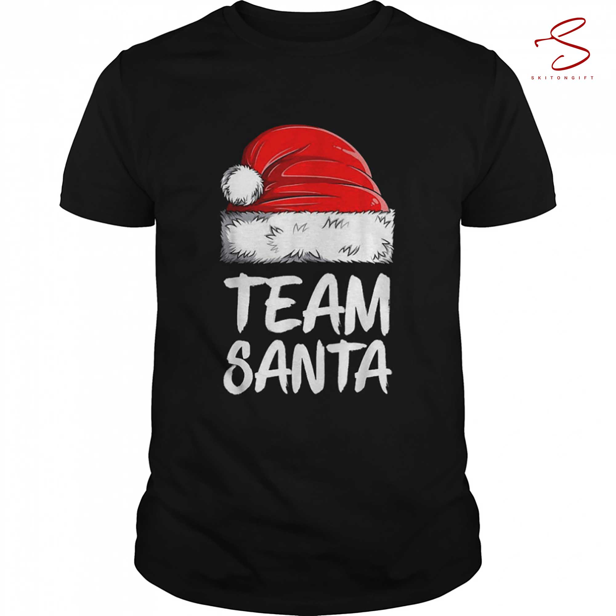 Skitongift Team Santa Christmas Family Matching Pajamas Pj Xmas T Shirt