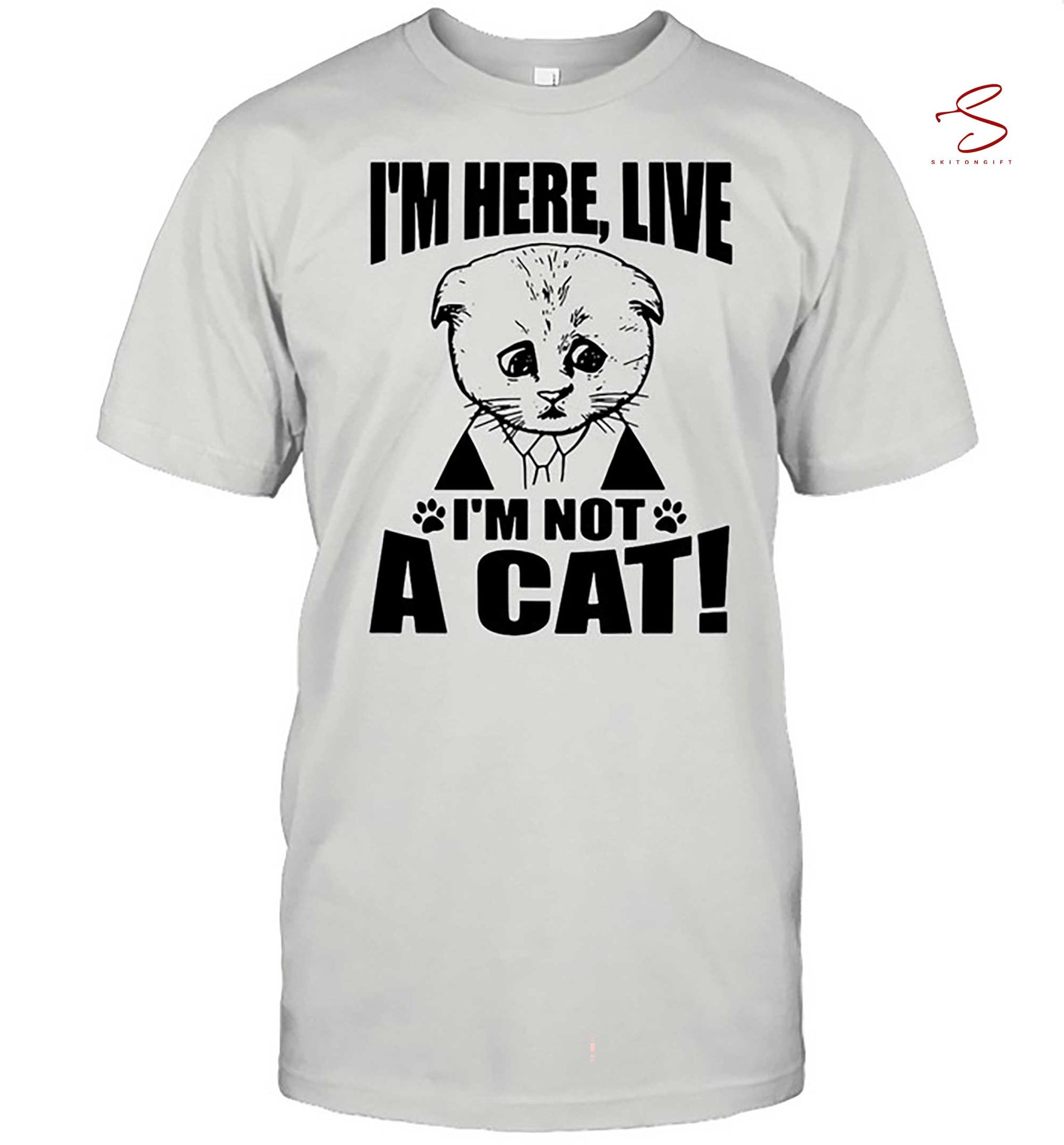 Skitongift Texas Cat Im Here Live Im Not A Cat Shirt Funny Shirts Long Sleeve Tee Hoody Hoodie heavyweight pullover hoodies Sweater