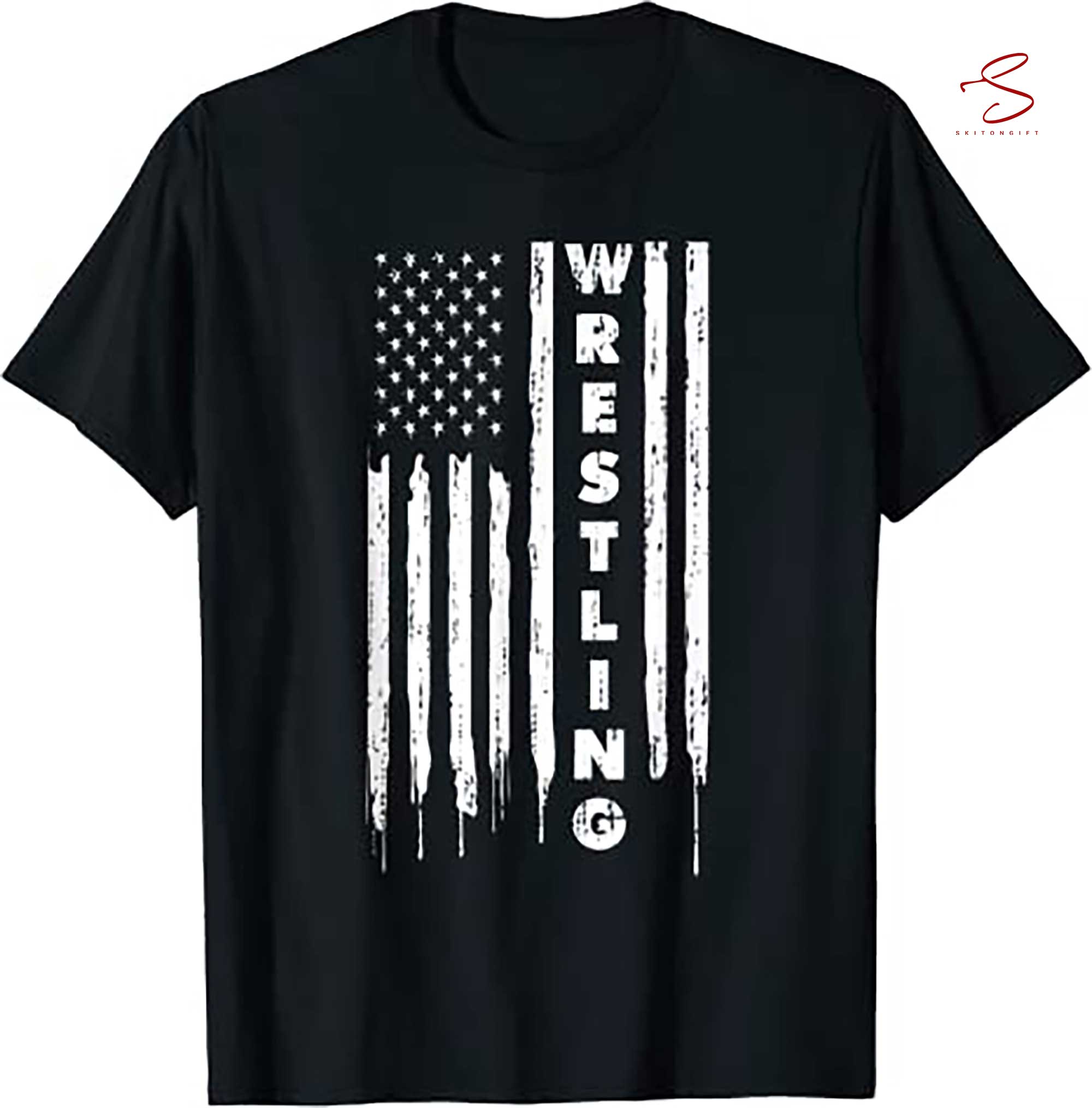 Skitongift I Miss The America I Grew Up In American USA Flag T-Shirt