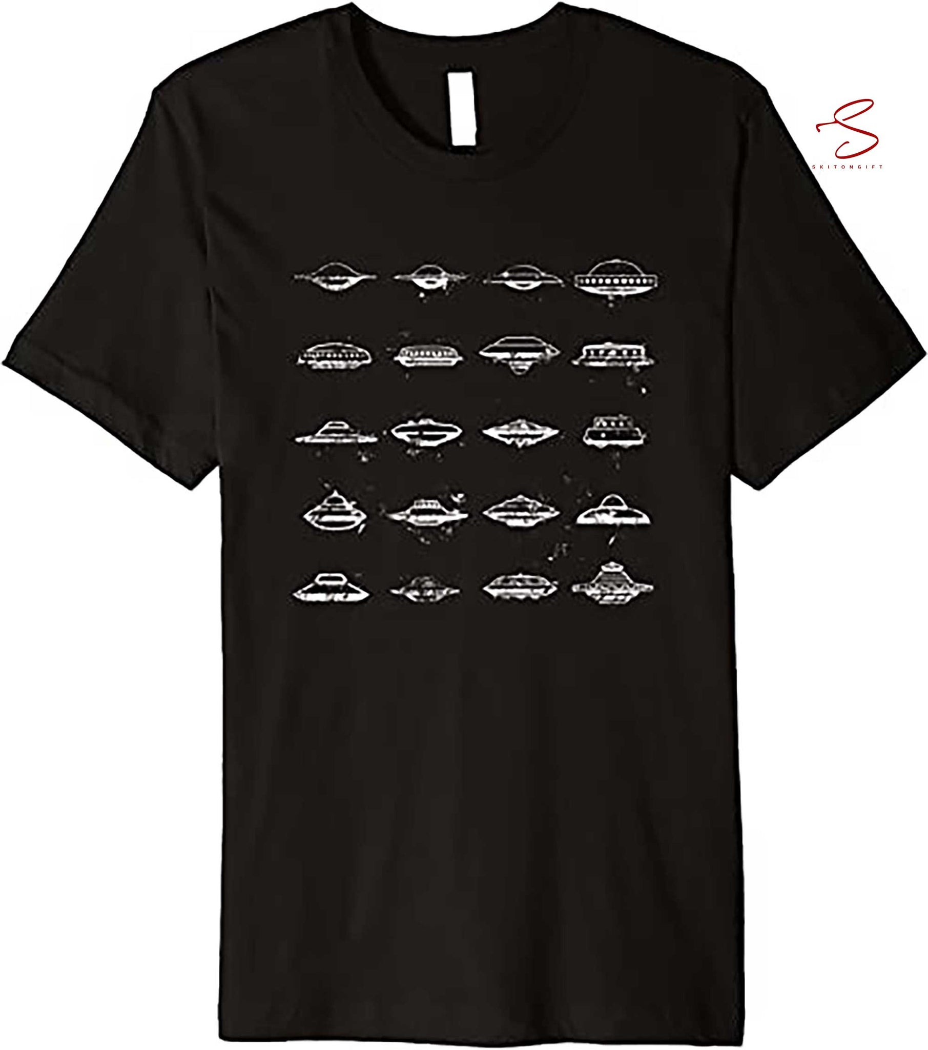 Skitongift Vintage Ufo Crafts T Shirt