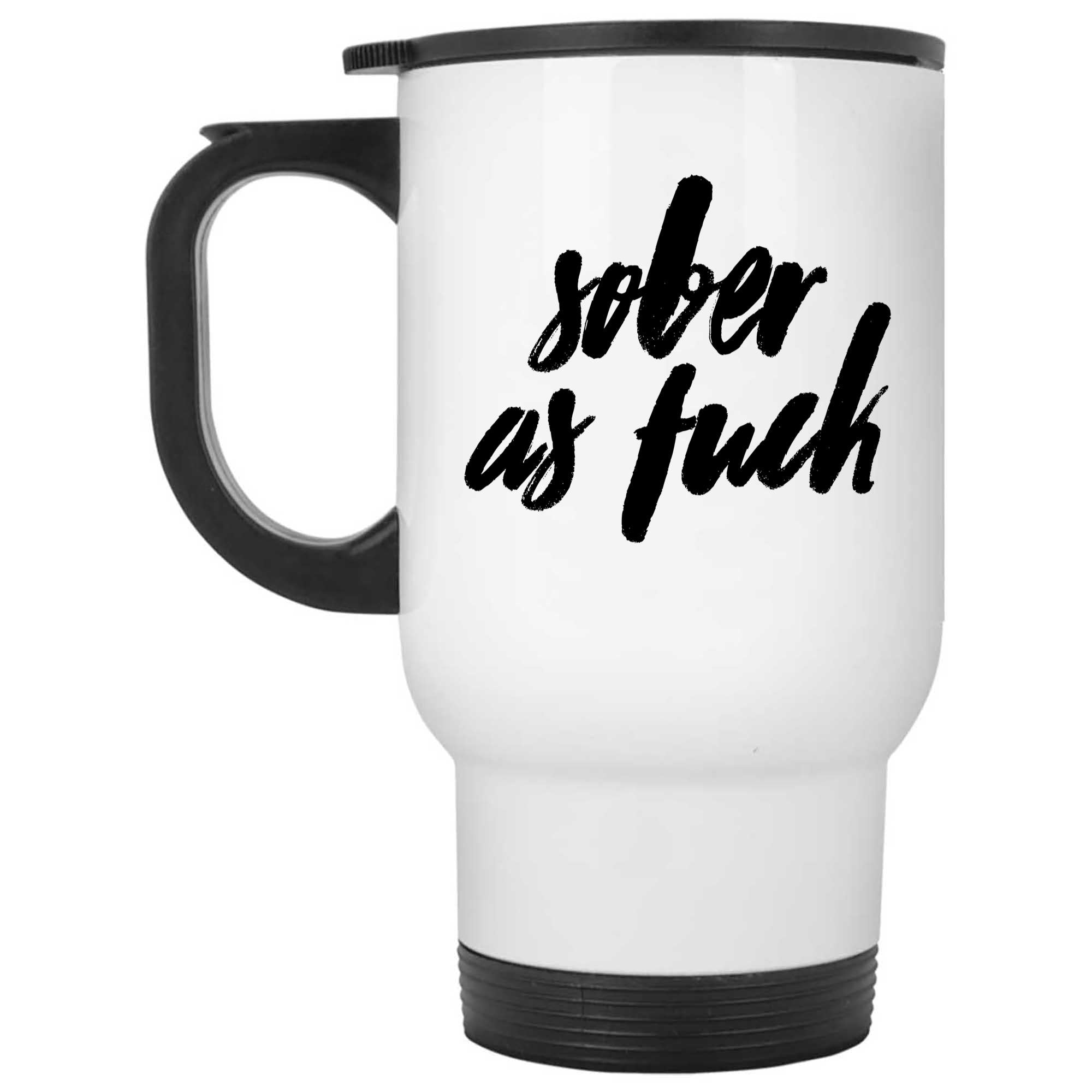 Skitongifts Funny Ceramic Novelty Coffee Mug Sober As Fuck kZjbDYd
