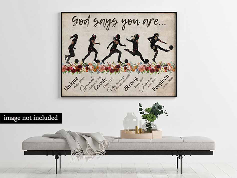 Soccer Woman God Says You Are-MH3008