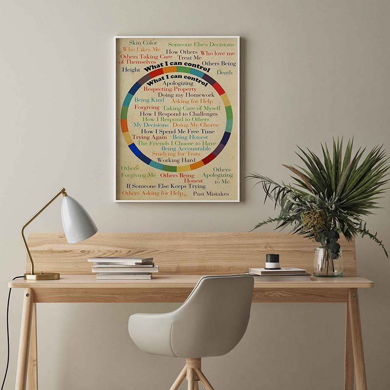 Skitongifts Wall Decoration, Home Decor, Decoration Room Social Worker What I Can Control TT1203