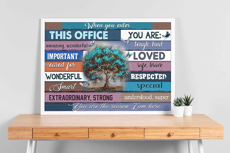 Skitongifts Wall Decoration, Home Decor, Decoration Room Social Worker When You Enter This Office TT1602