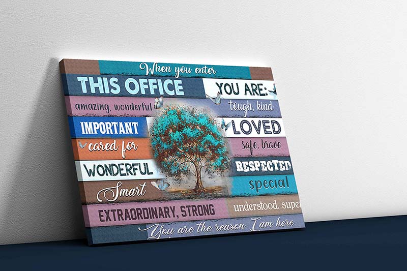 Skitongifts Wall Decoration, Home Decor, Decoration Room Social Worker When You Enter This Office TT1602