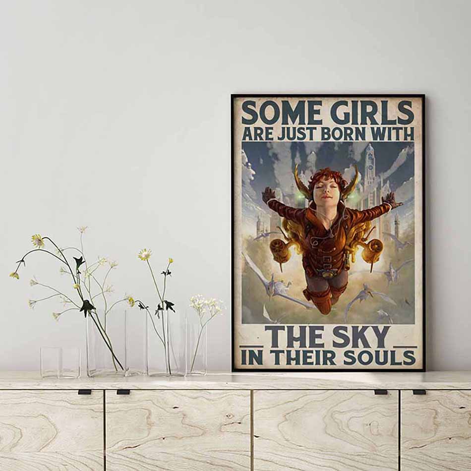 Some Girls Are Just Born With The Sky In Their Souls Skydiving-MH2308