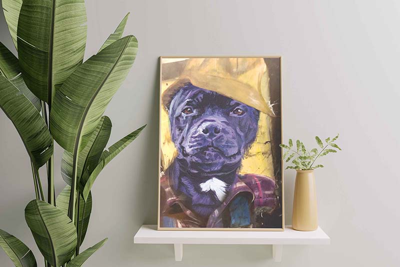 Staffordshire Bulldog Dog Plumber-TT1012