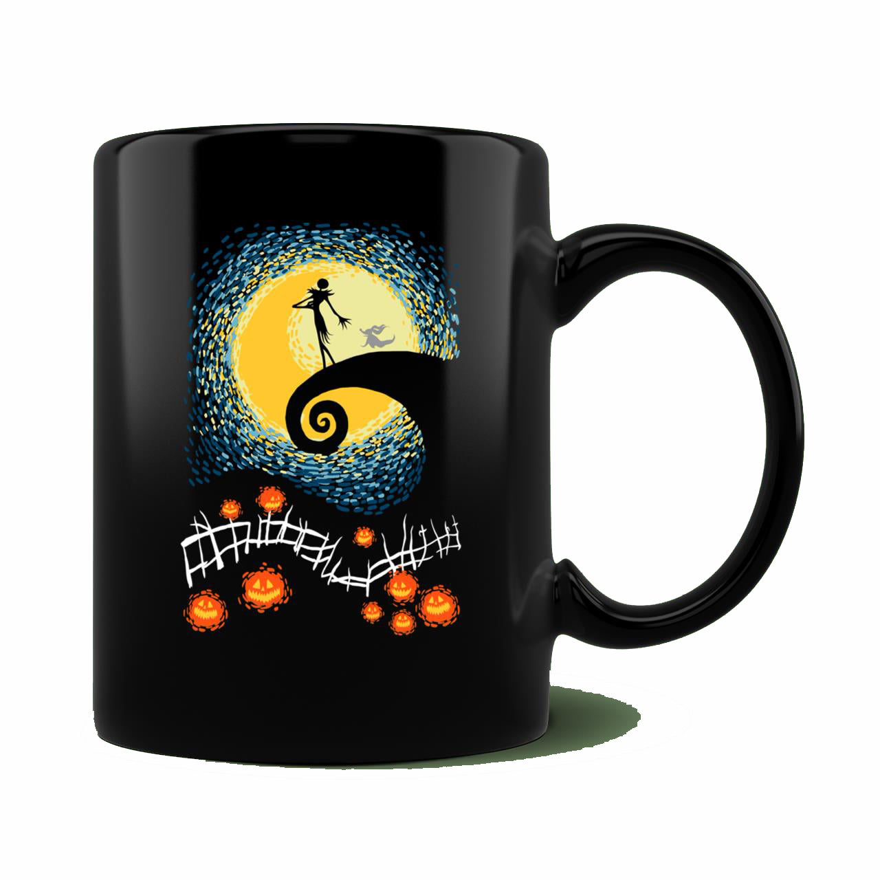 Skitongift Ceramic Novelty Coffee Mug Starry Nightmare Spooky Halloween Classic Mug