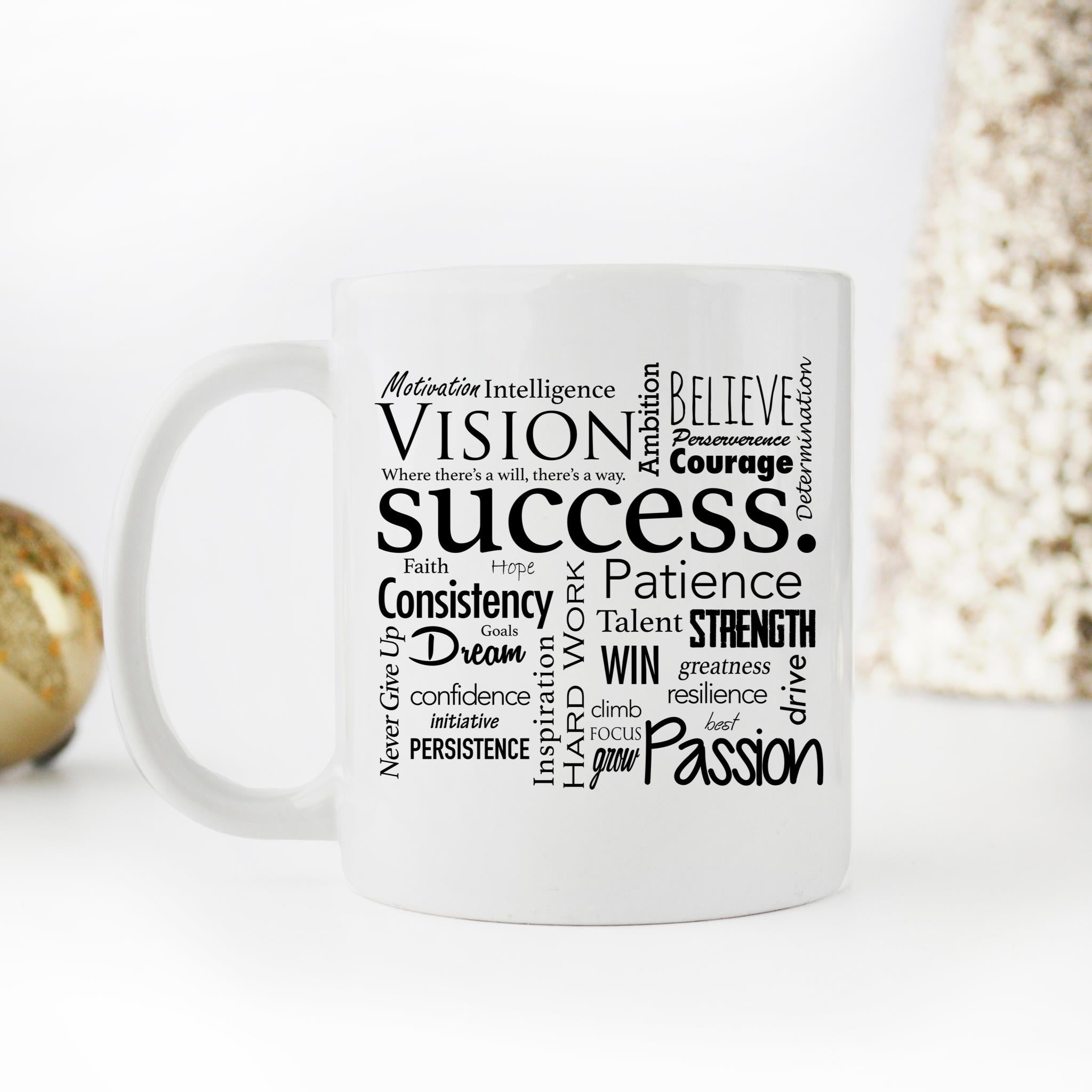 Skitongifts Funny Ceramic Novelty Coffee Mug Success Vision Passion Gloss Finish 5bAsVbI