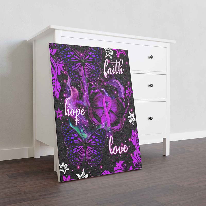 Skitongifts Wall Decoration, Home Decor, Decoration Room Suicide Prevention Butterfly Faith Hope Love-TT1901
