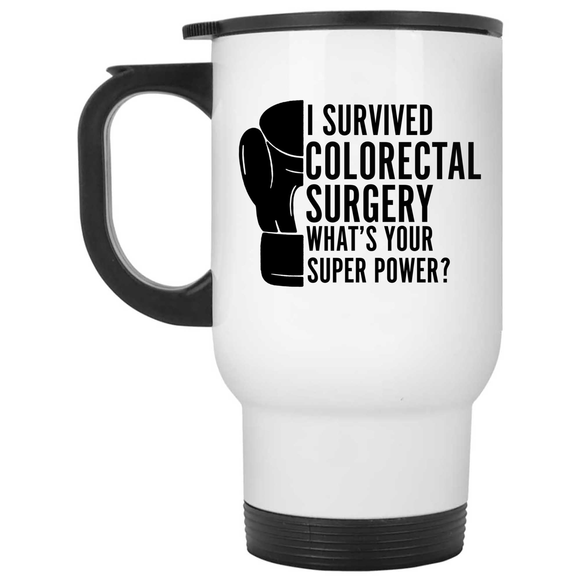 Skitongifts Coffee Mug Funny Ceramic Novelty Survived Colorectal Surgery tSSFiXI