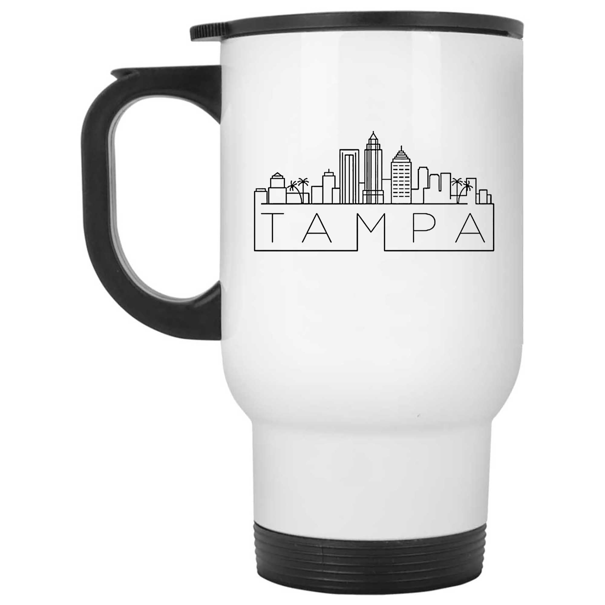 Skitongifts Funny Ceramic Novelty Coffee Mug Tampa Skyline 2J437ru