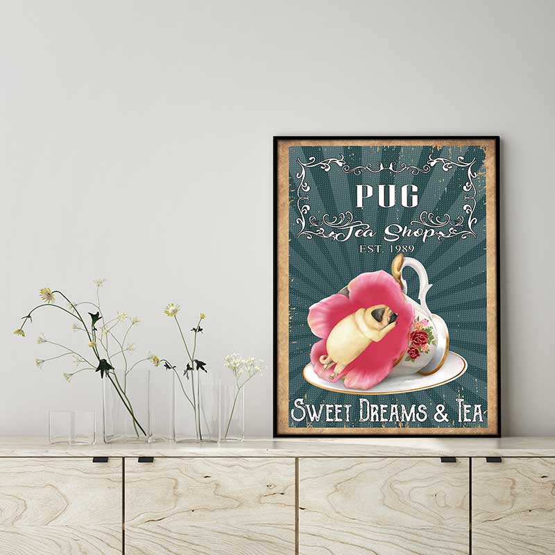 Tea-Shop-Sweet-Dreams-And-TeaDog-Pug-VT0907